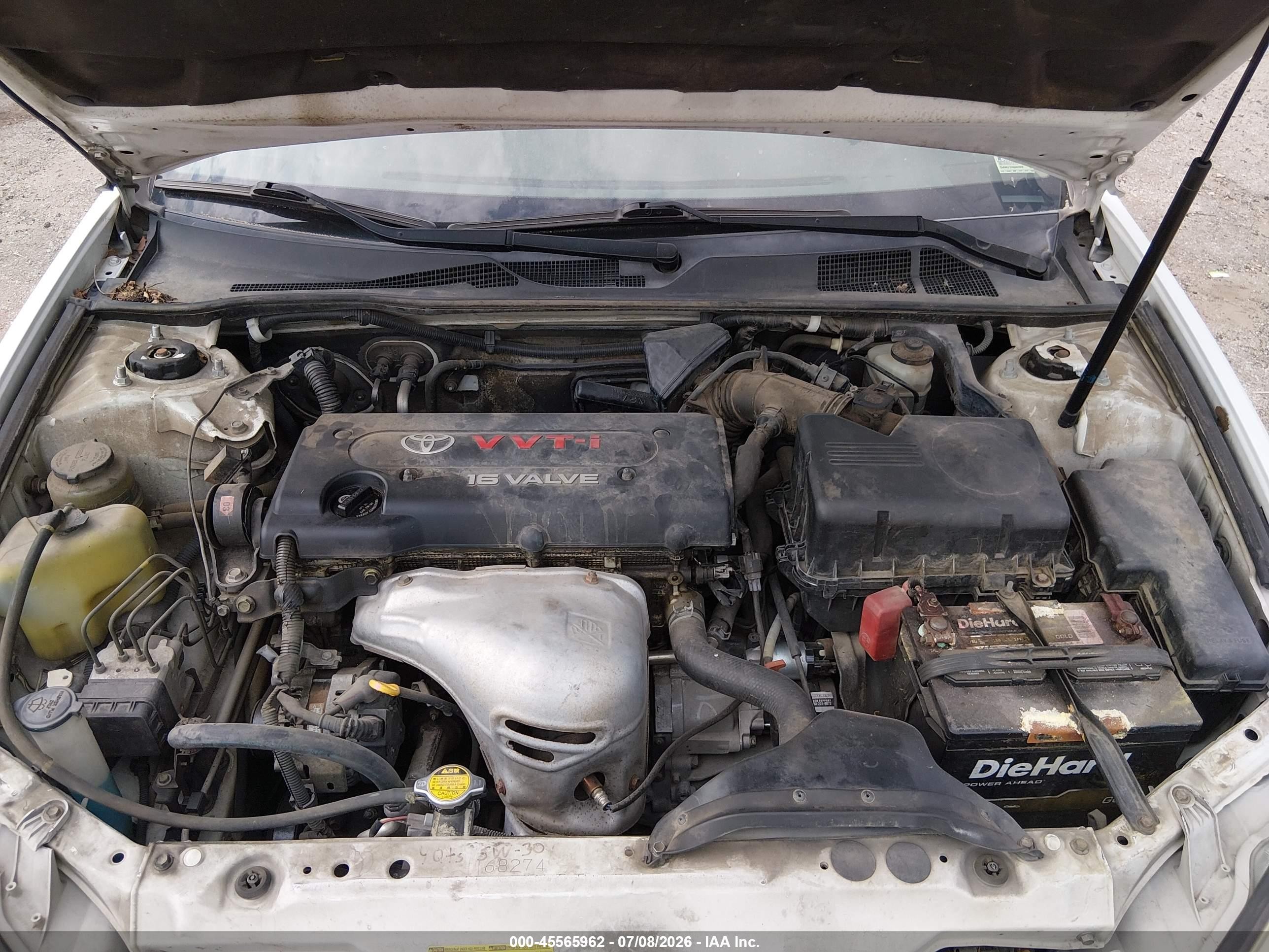 2004 Toyota Camry Le Белый vin: JTDBE30K940256043