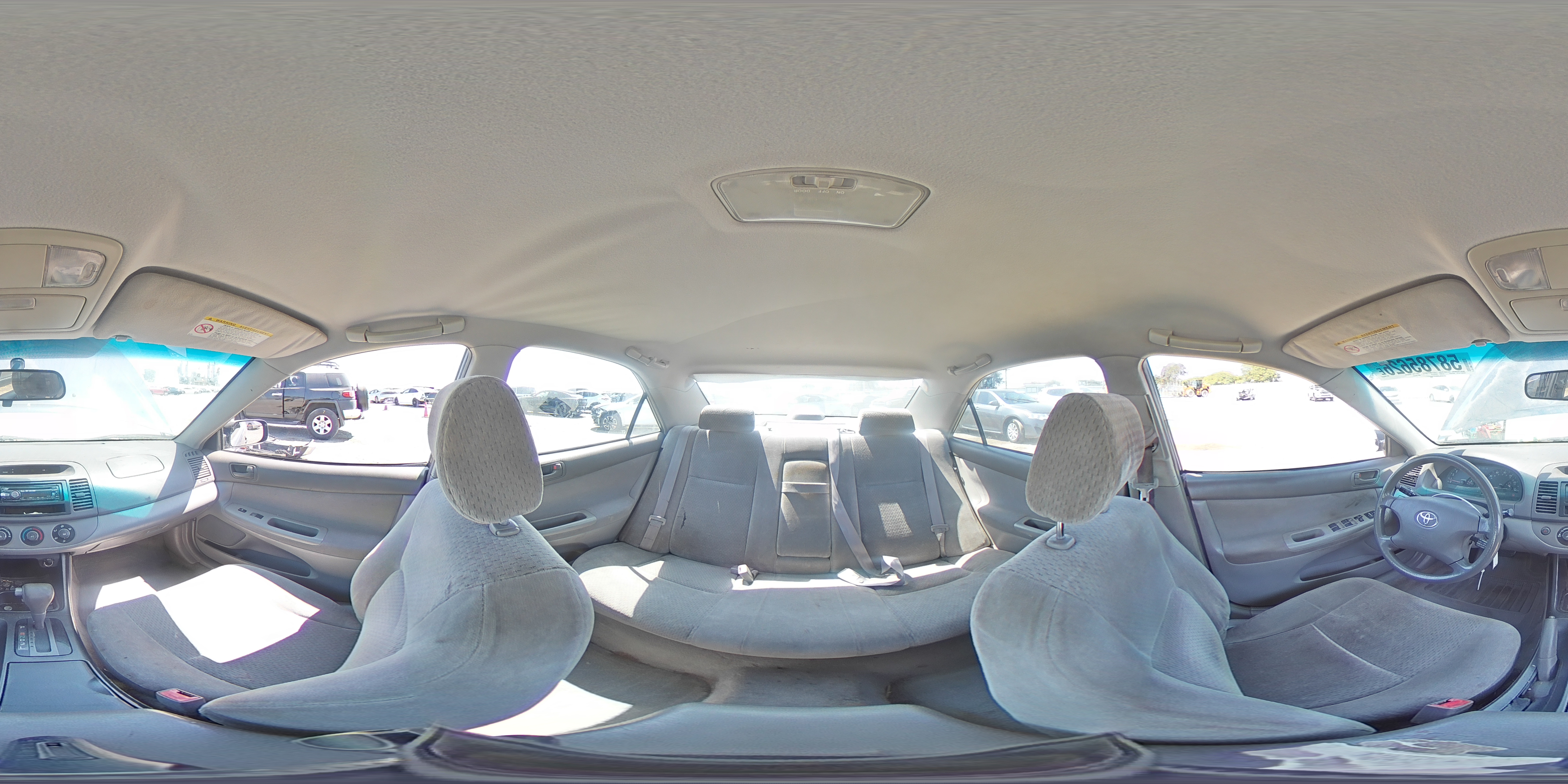 2002 Toyota Camry Le Blue vin: JTDBE32K020018124
