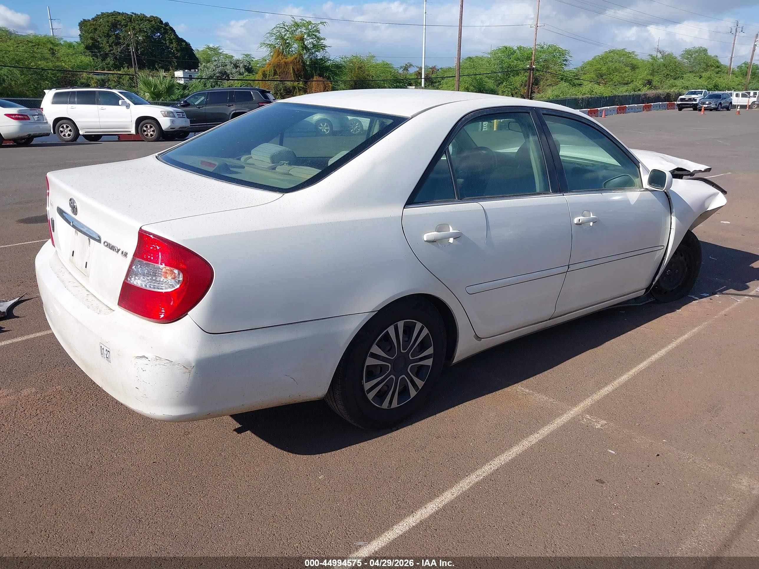 2003 Toyota Camry Le/se/xle Белый vin: JTDBE32K130167434
