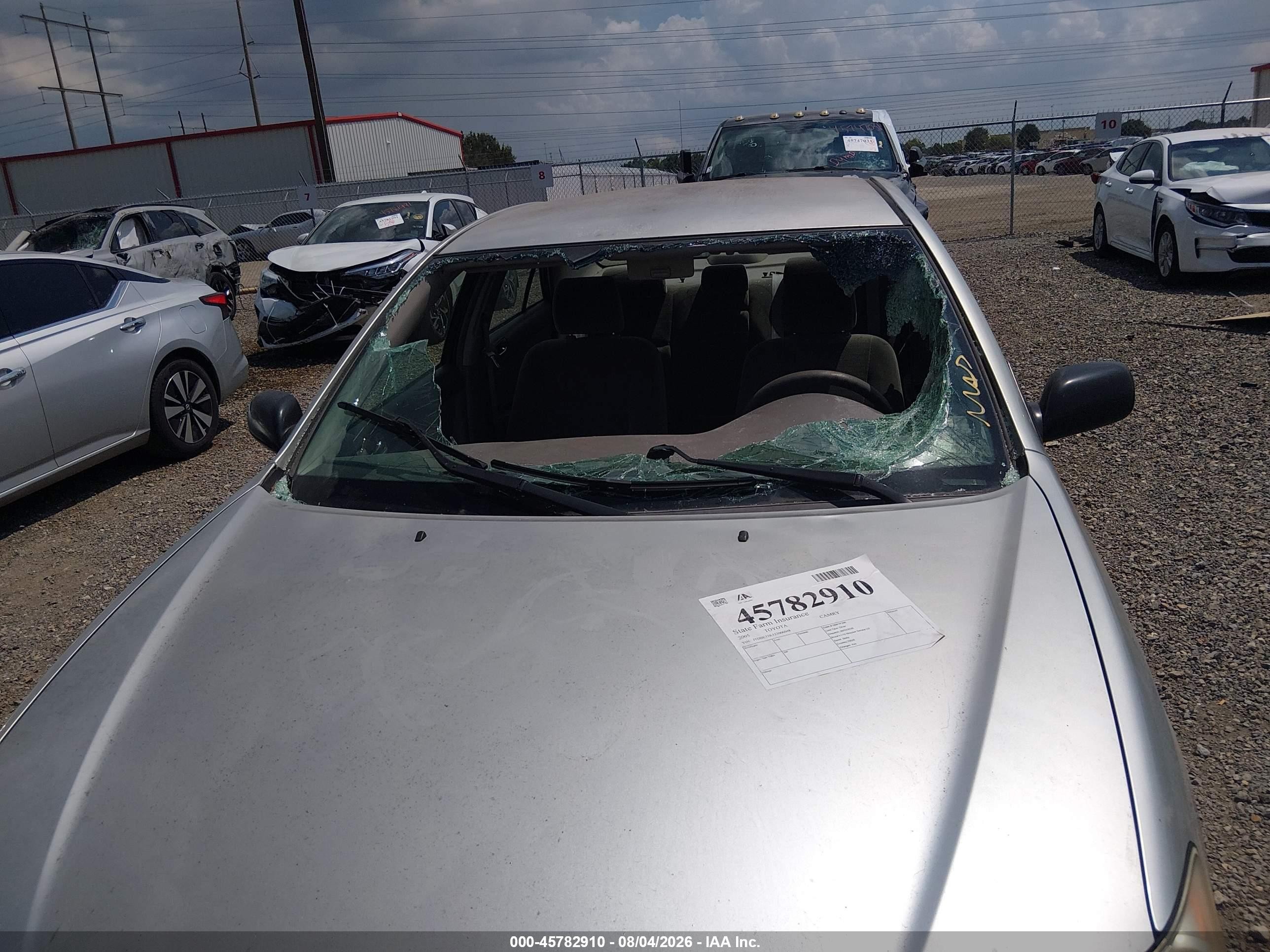 2005 Toyota Camry Std Серебряный vin: JTDBE32K153006048
