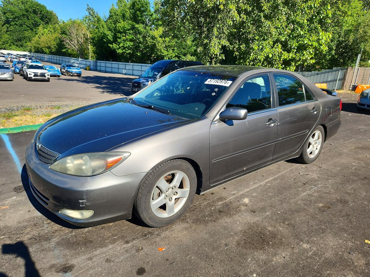 2002 Toyota Camry Se Gray vin: JTDBE32K420028428