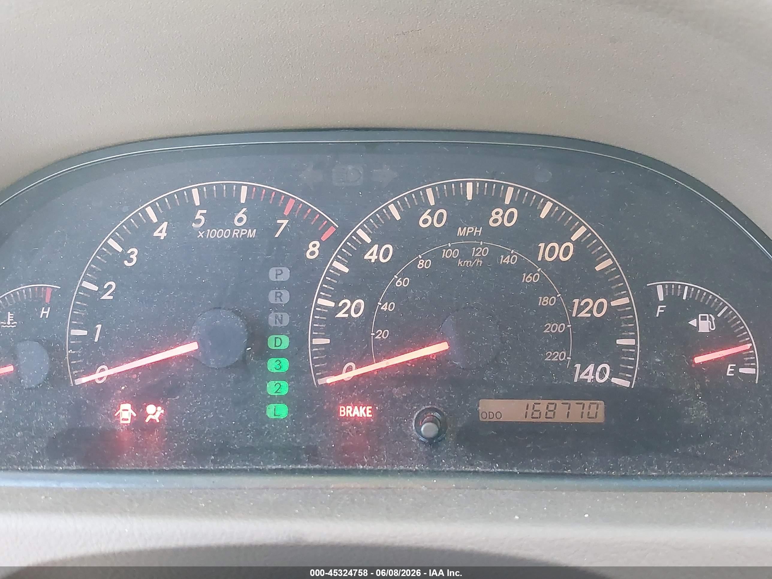 2006 Toyota Camry Le Серый vin: JTDBE32K463063877