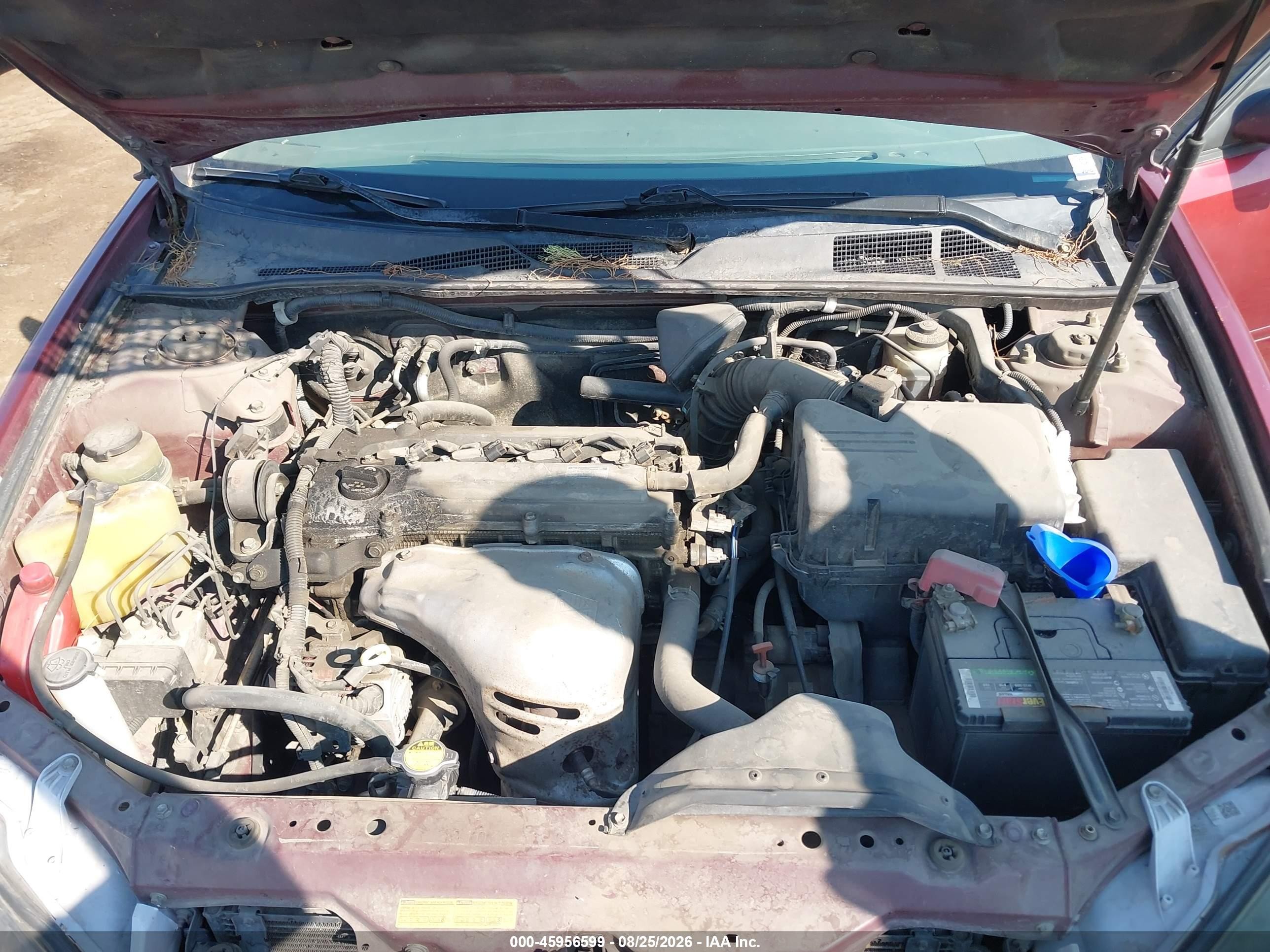 2002 Toyota Camry Le Бордовый vin: JTDBE32K520117635