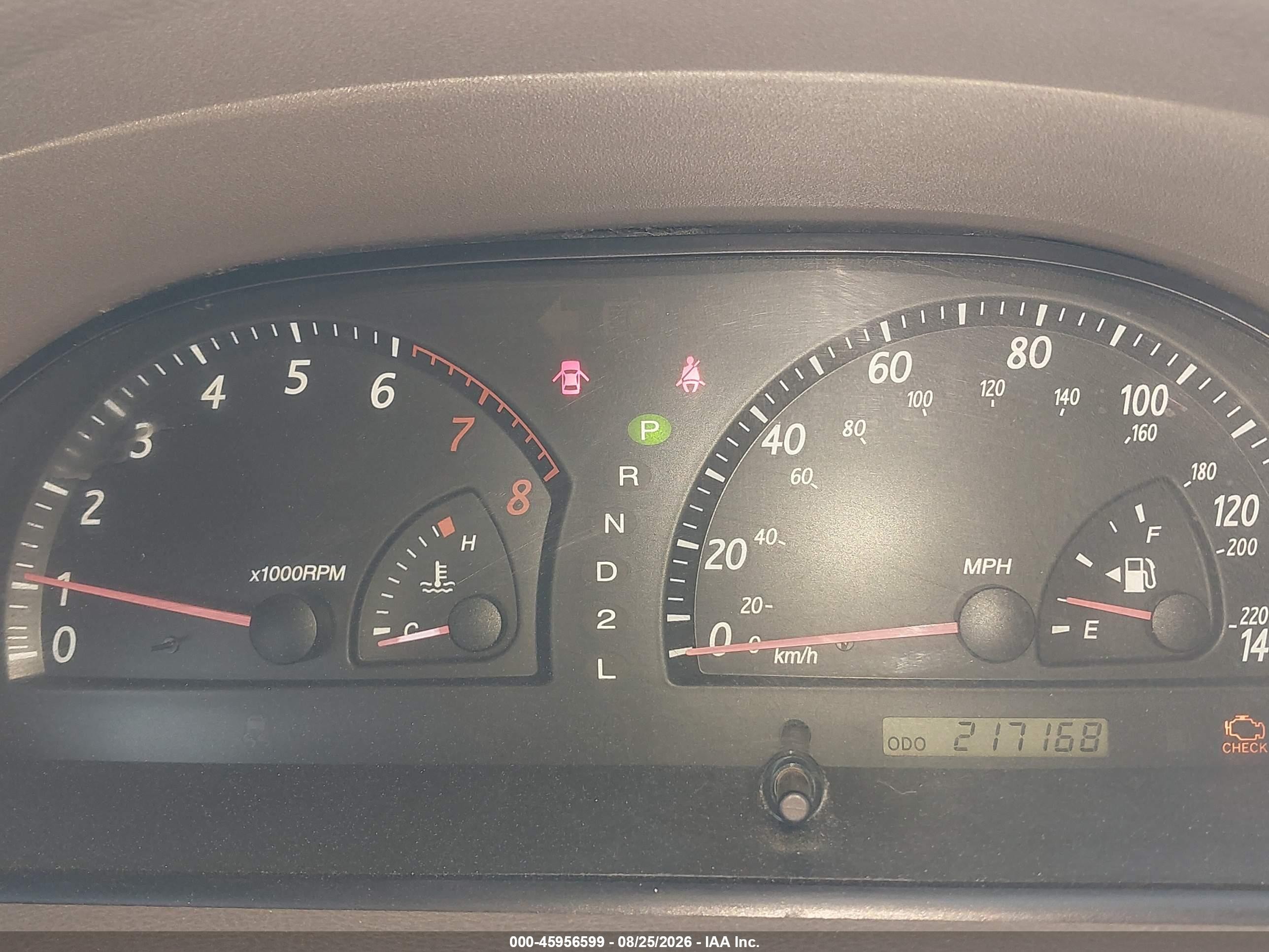 2002 Toyota Camry Le Бордовый vin: JTDBE32K520117635