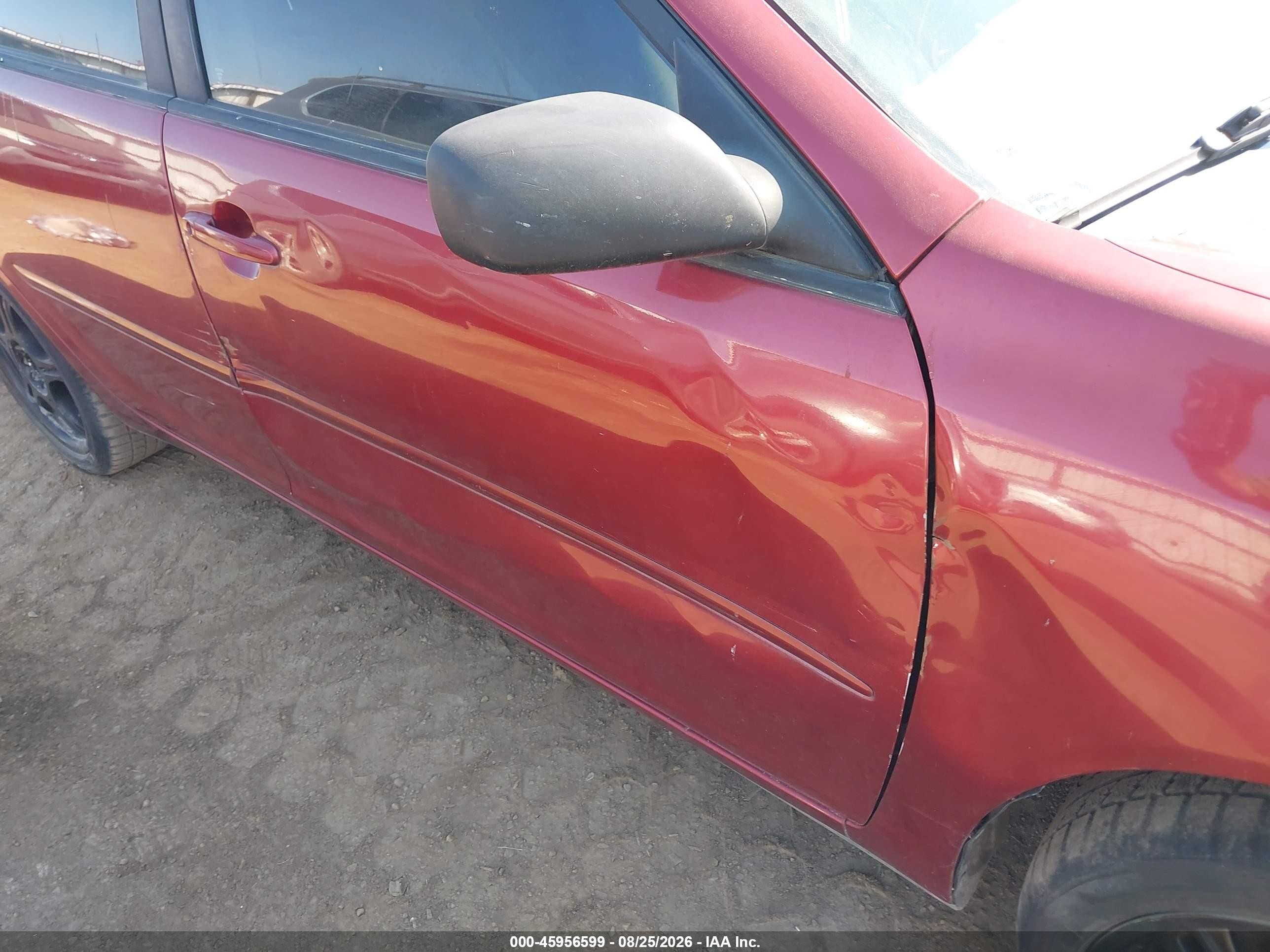 2002 Toyota Camry Le Бордовый vin: JTDBE32K520117635