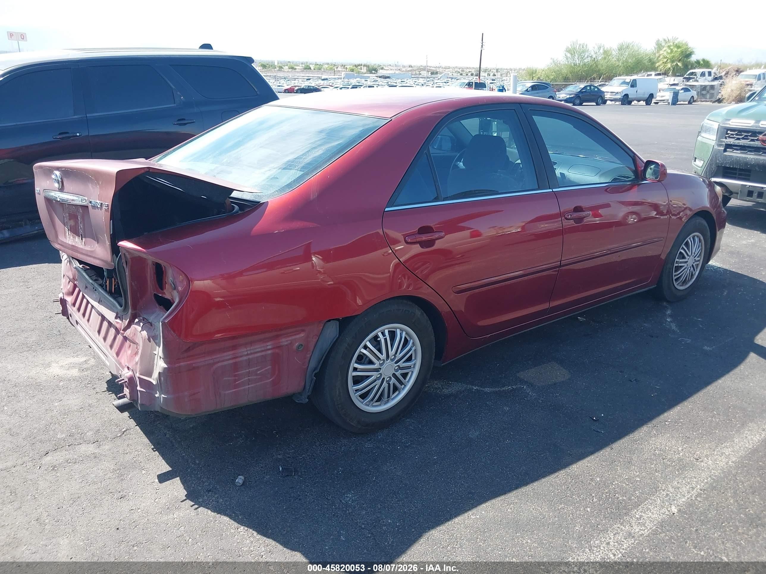 2003 Toyota Camry Le Red vin: JTDBE32K530146764