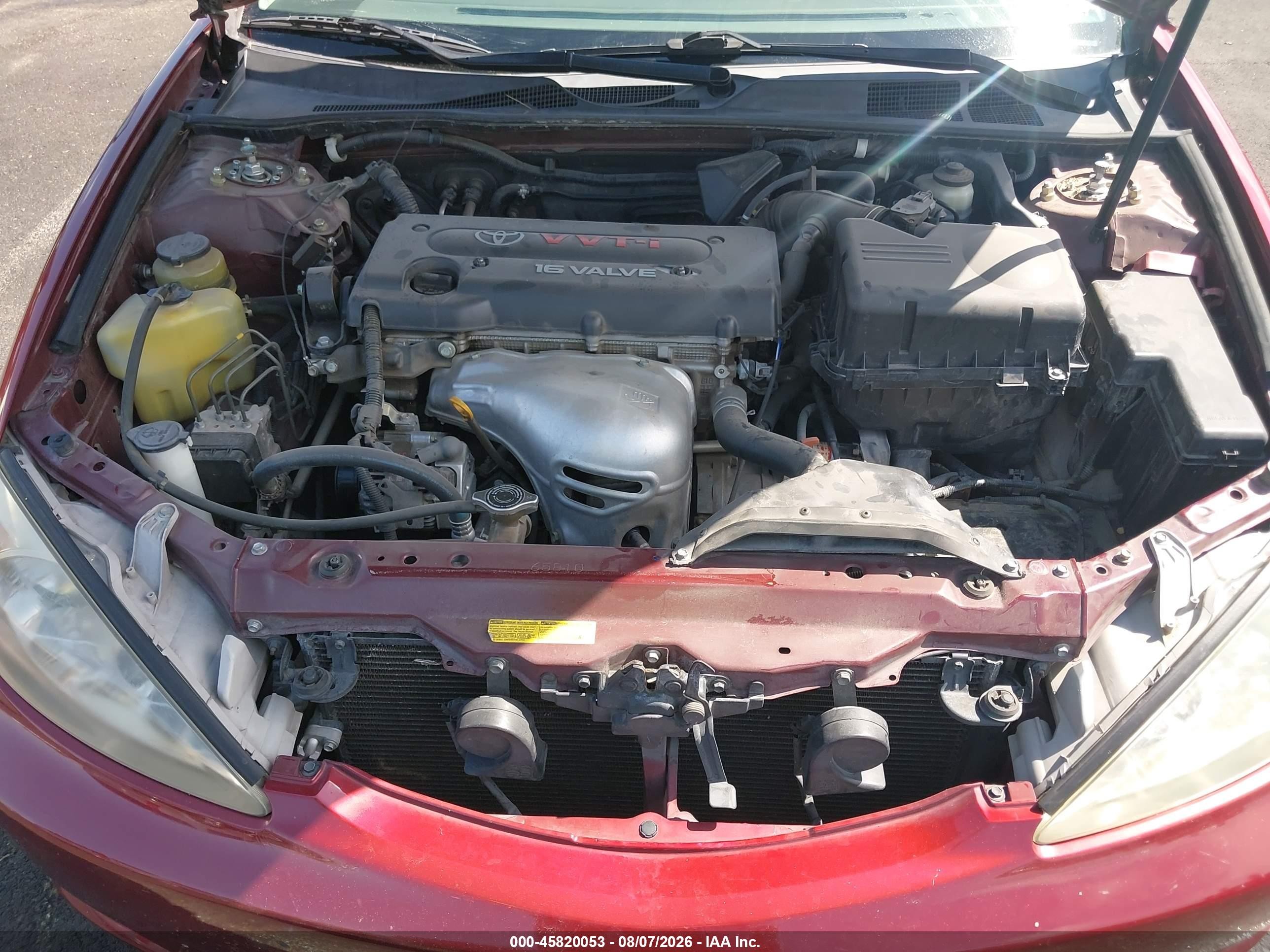 2003 Toyota Camry Le Red vin: JTDBE32K530146764