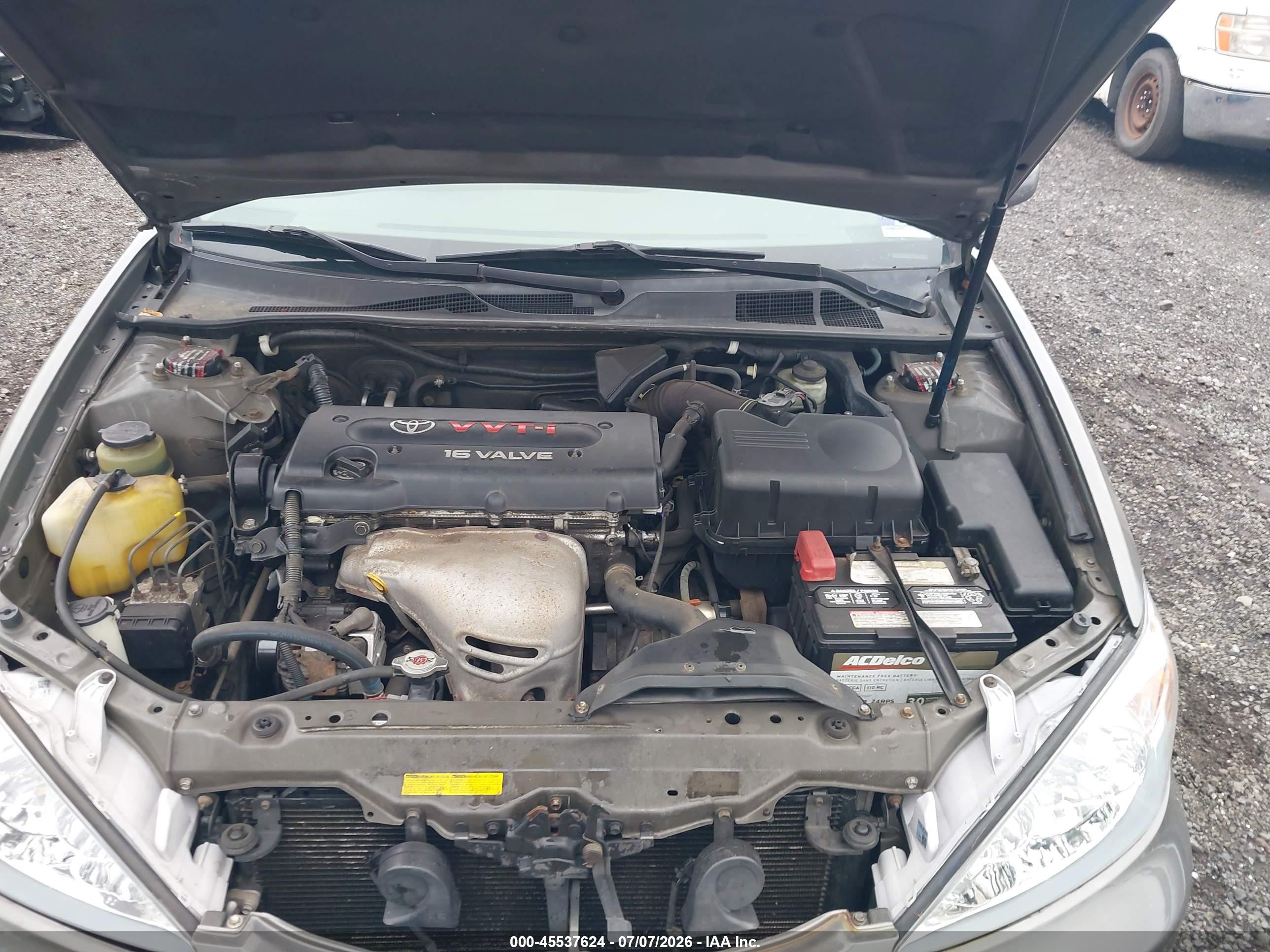 2003 Toyota Camry Le Серый vin: JTDBE32K630147650