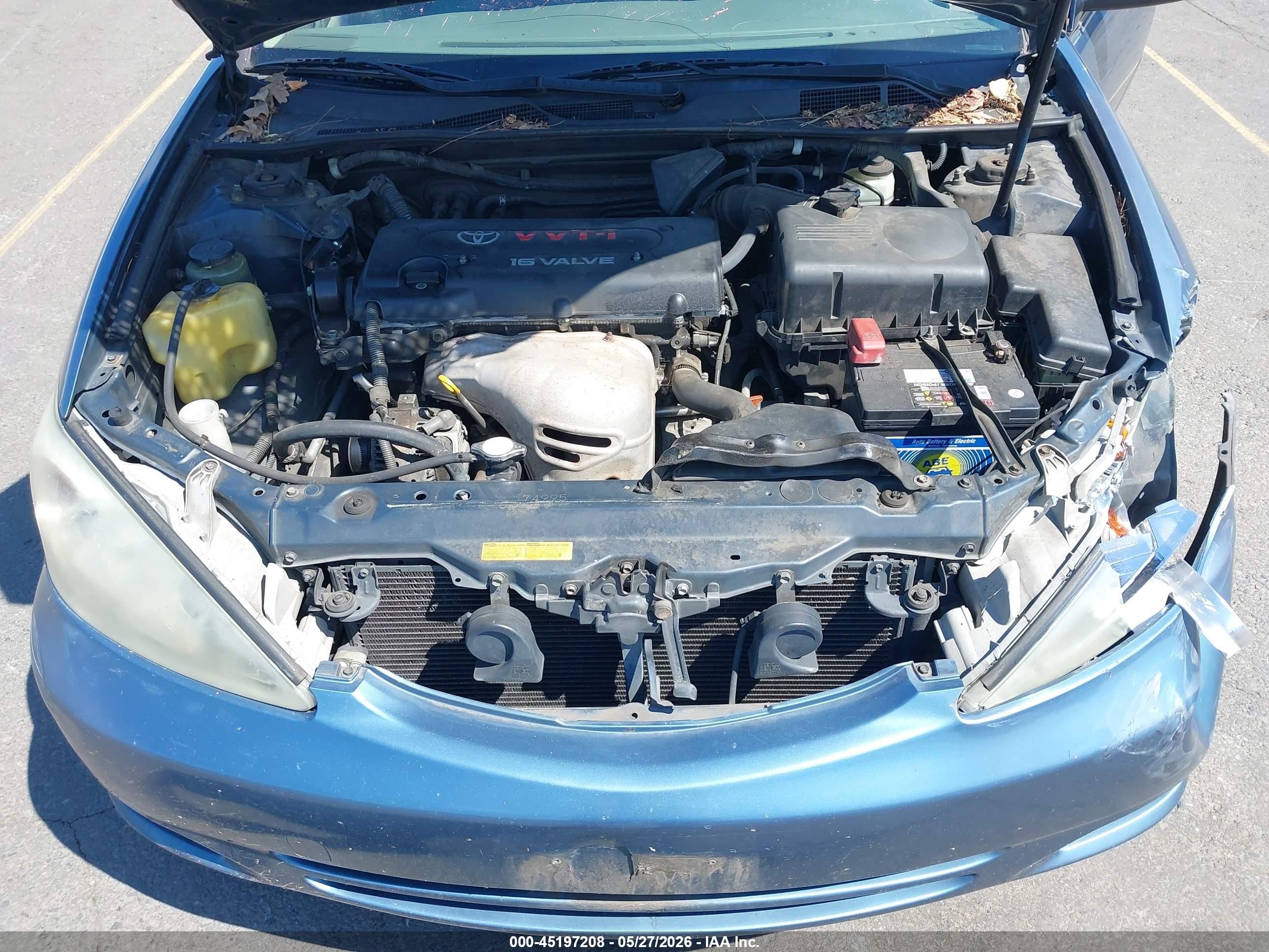 2003 Toyota Camry Le Blue vin: JTDBE32K630163587