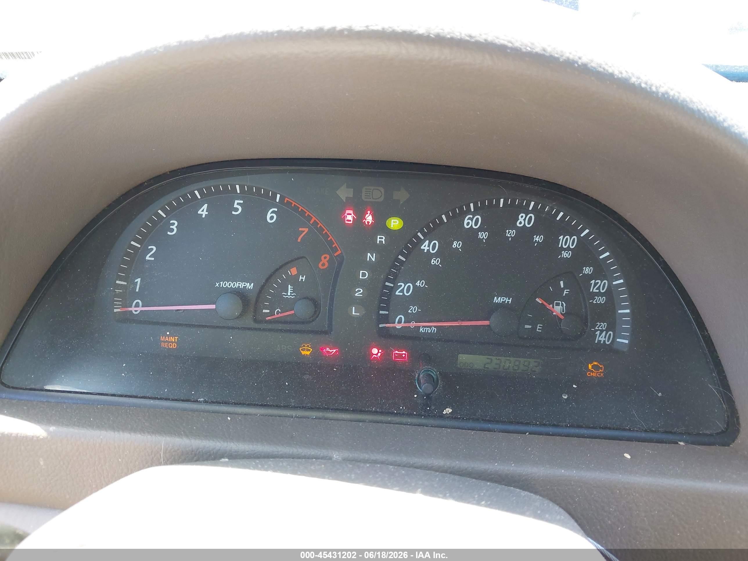2004 Toyota Camry Xle Синий vin: JTDBE32K640269880