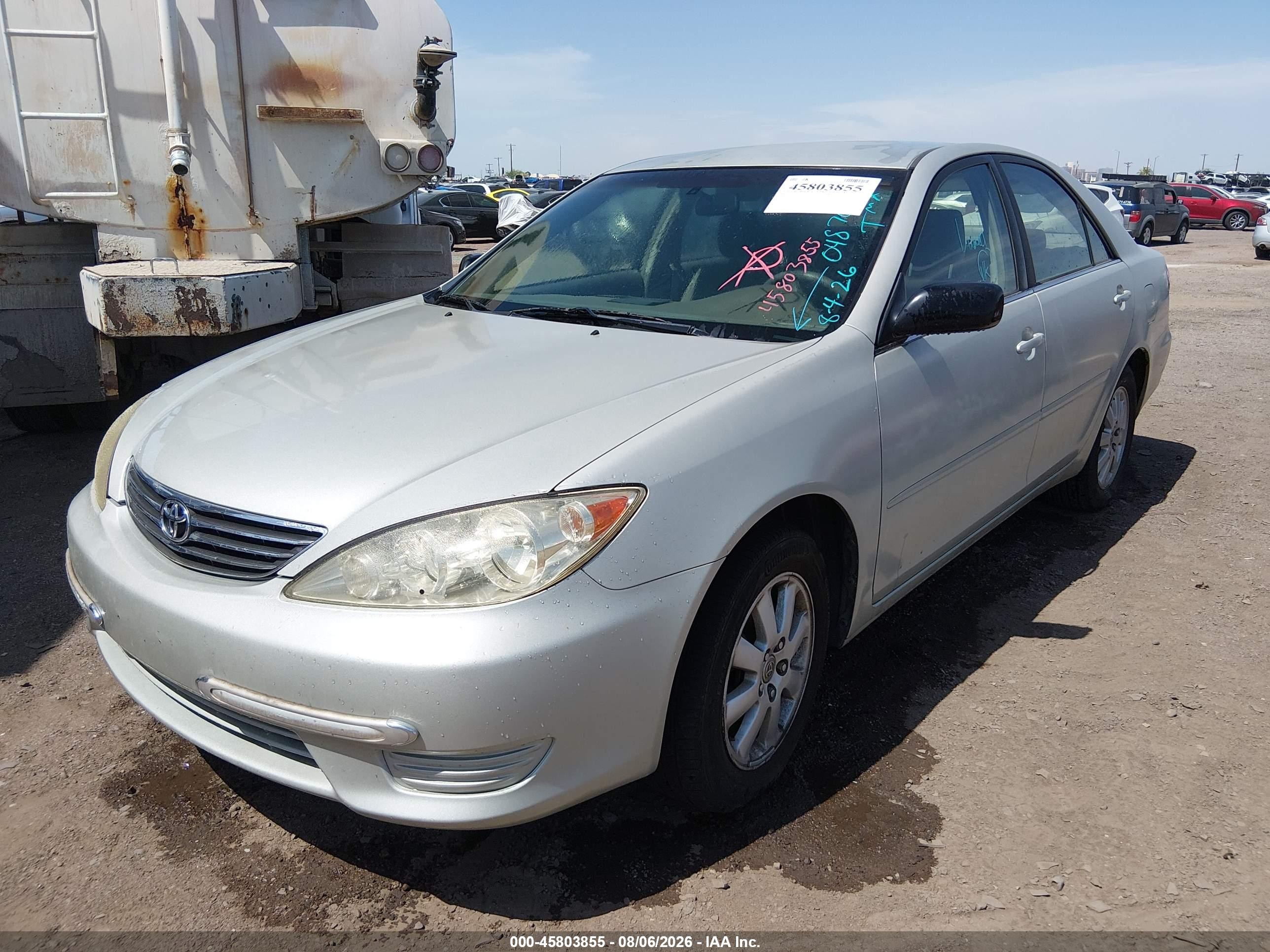 2006 Toyota Camry Std Silver vin: JTDBE32K863048704