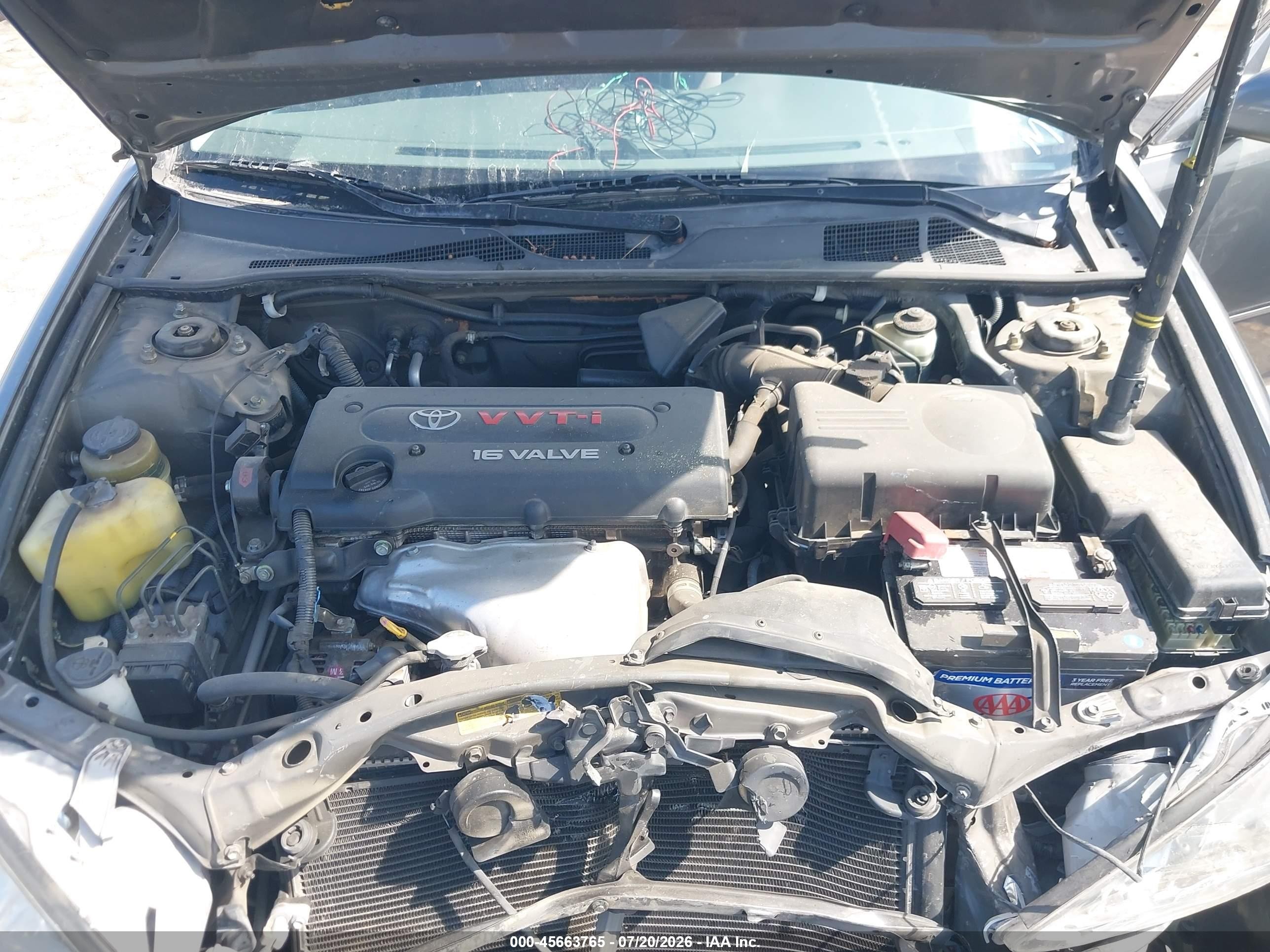 2003 Toyota Camry Xle Серый vin: JTDBE32K930173854
