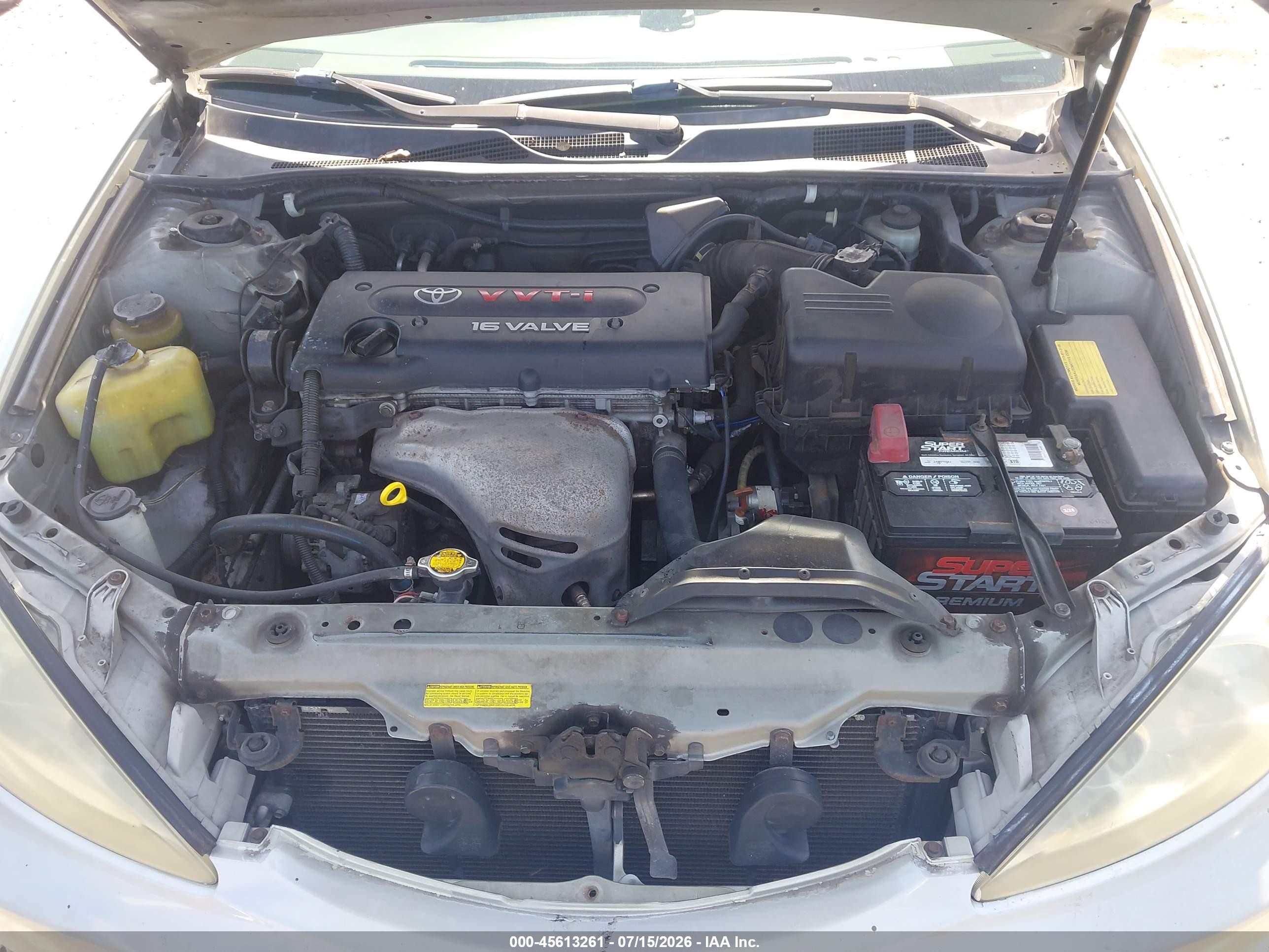 2004 Toyota Camry Le/se/std/xle Silver vin: JTDBE32KX40270434