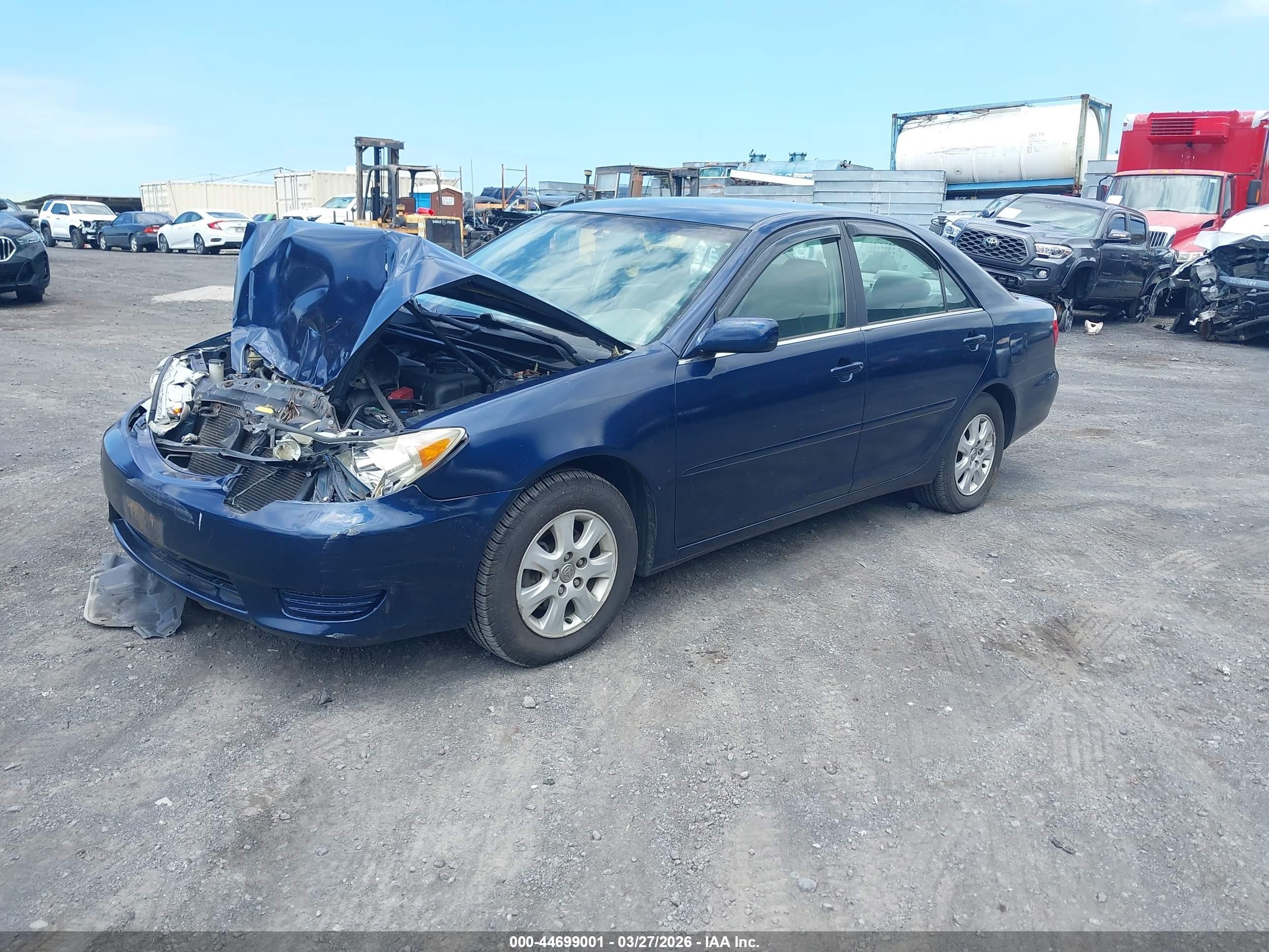2005 Toyota Camry Le V6/xle V6 Blue vin: JTDBF30K050160770