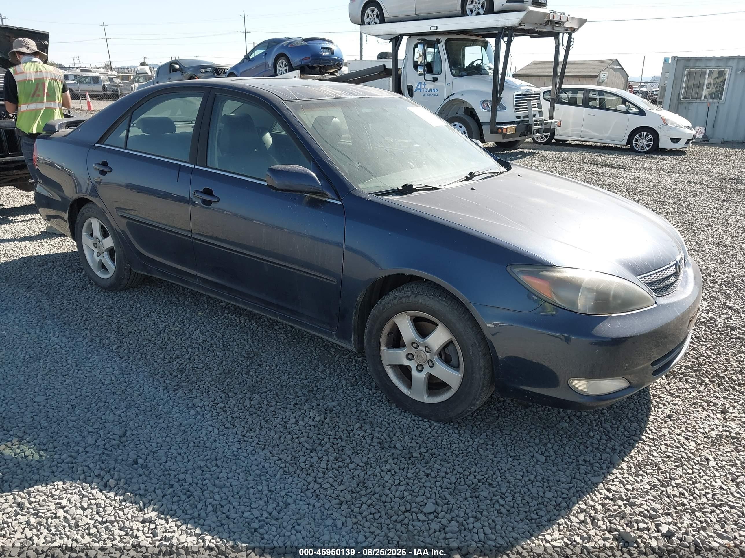 2002 Toyota Camry Se V6 Blue vin: JTDBF30K120021596