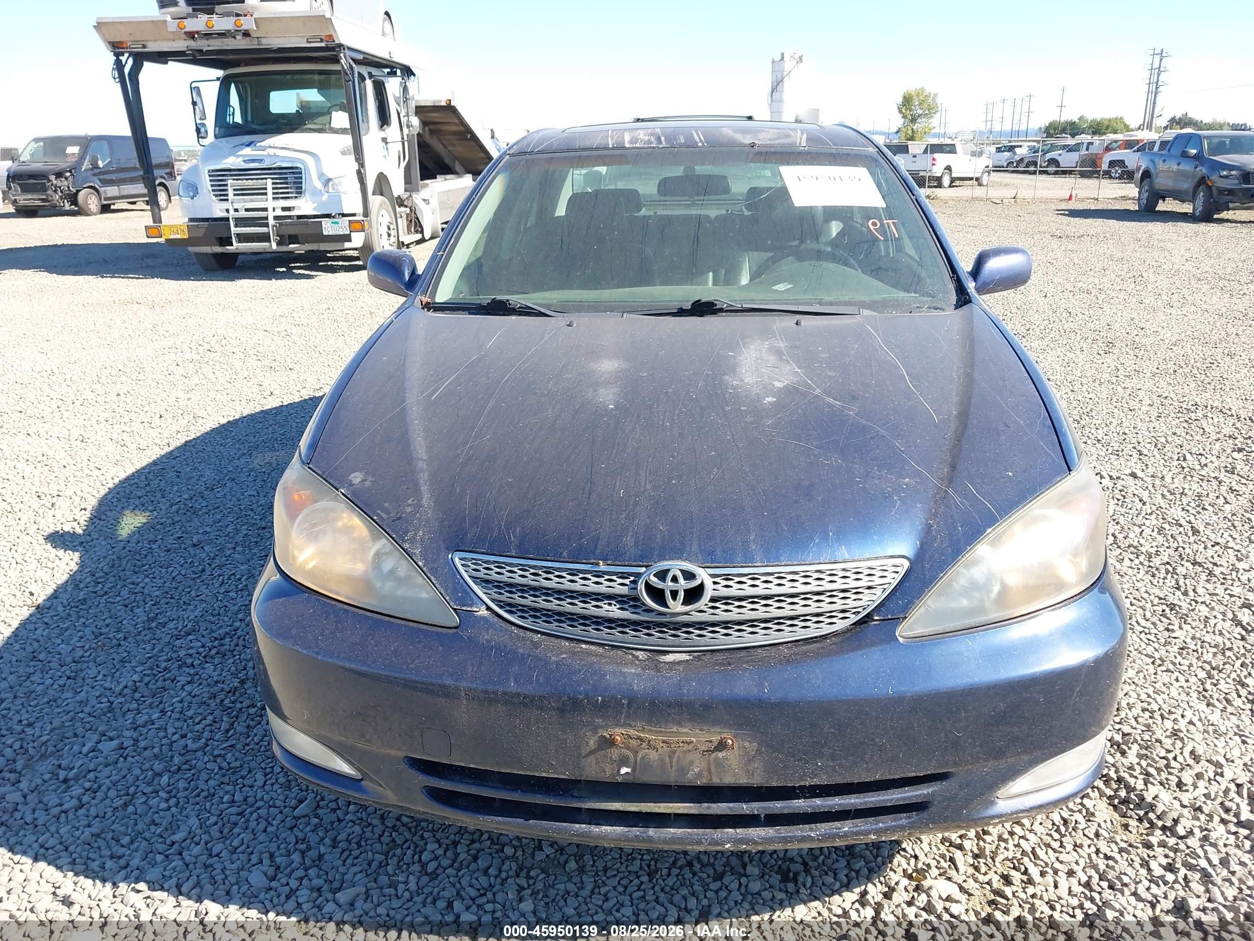 2002 Toyota Camry Se V6 Blue vin: JTDBF30K120021596