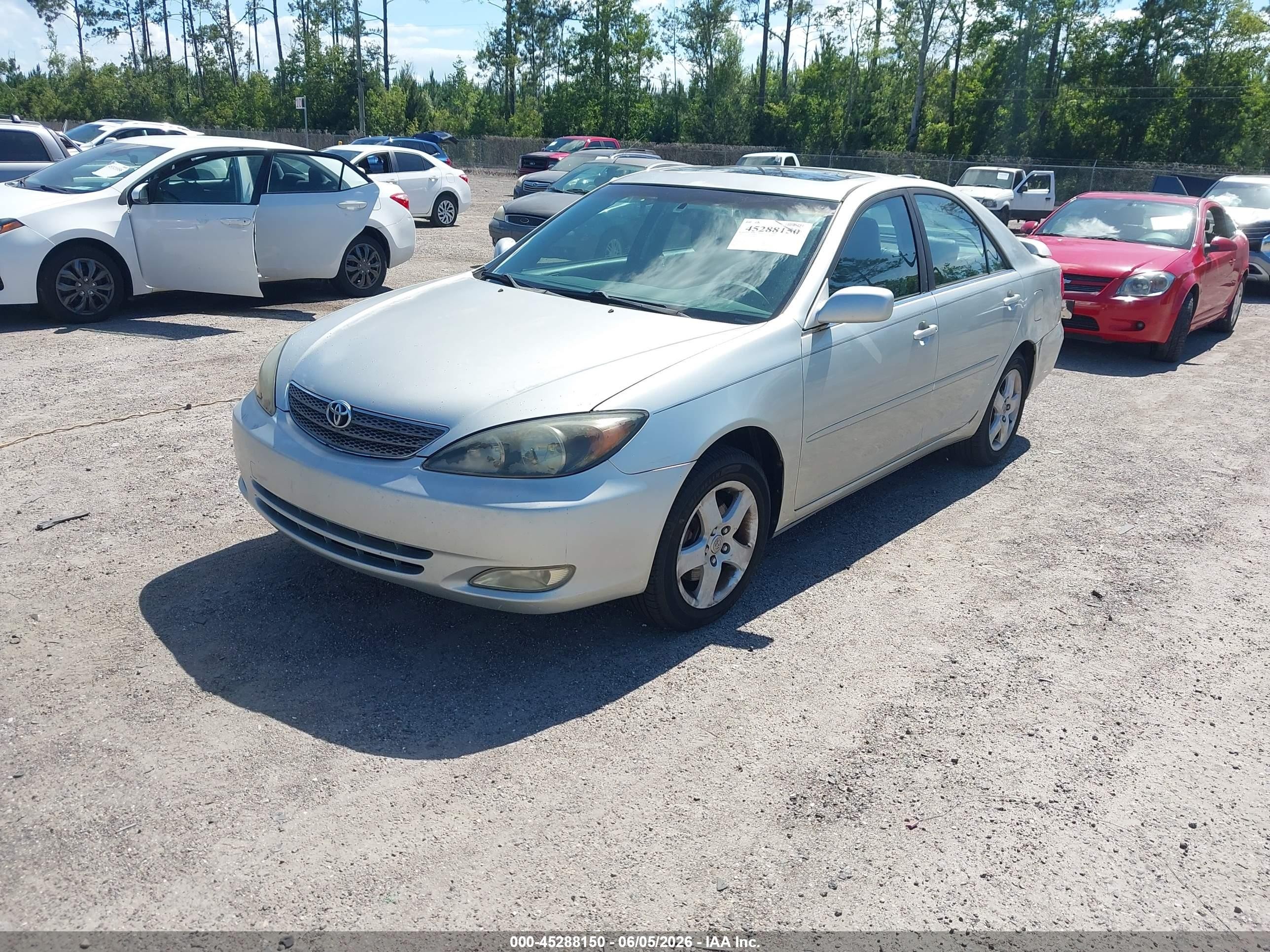 2002 Toyota Camry Se V6 Silver vin: JTDBF30K220082682