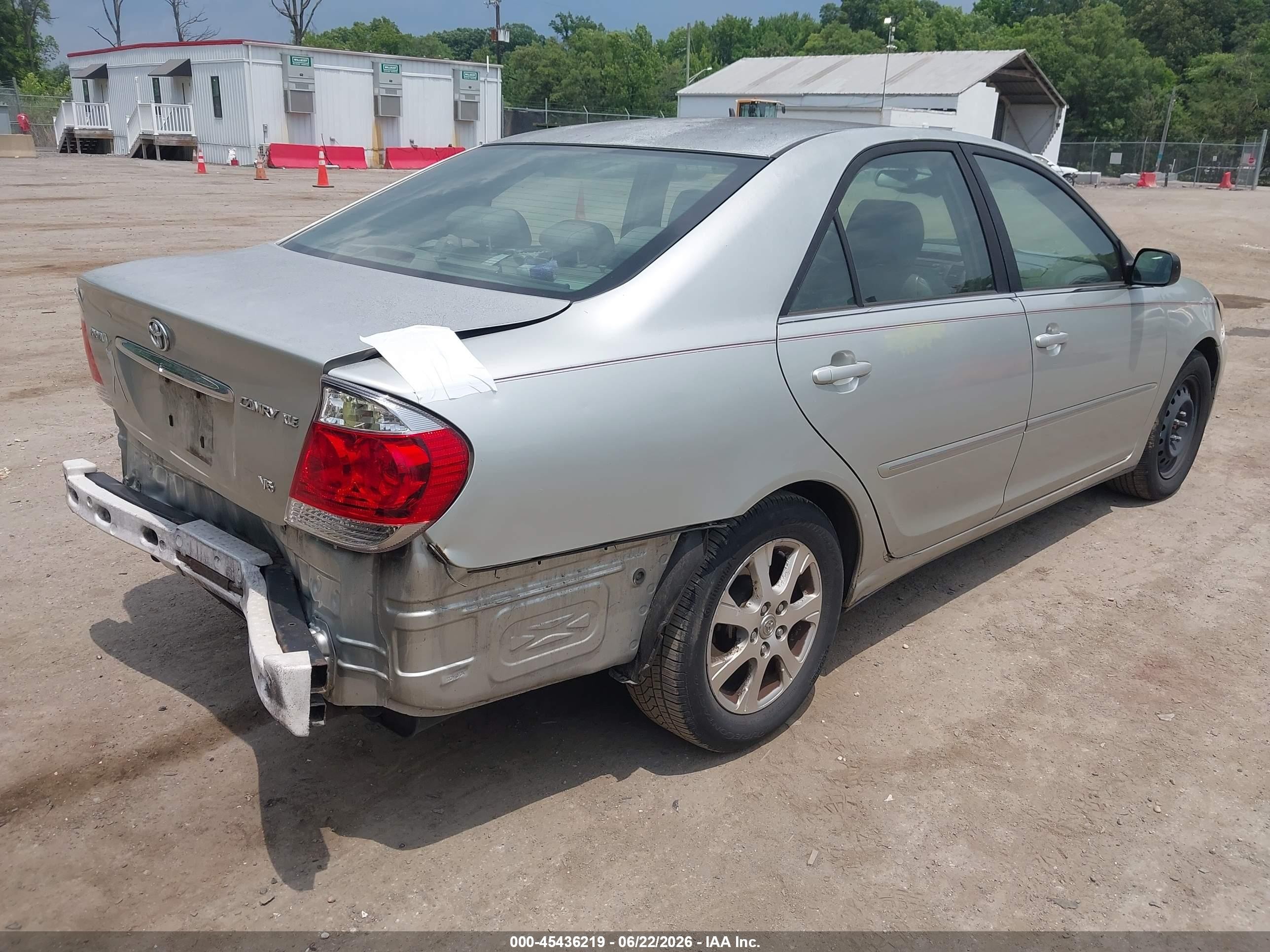 2005 Toyota Camry Xle V6 Silver vin: JTDBF30K650165097