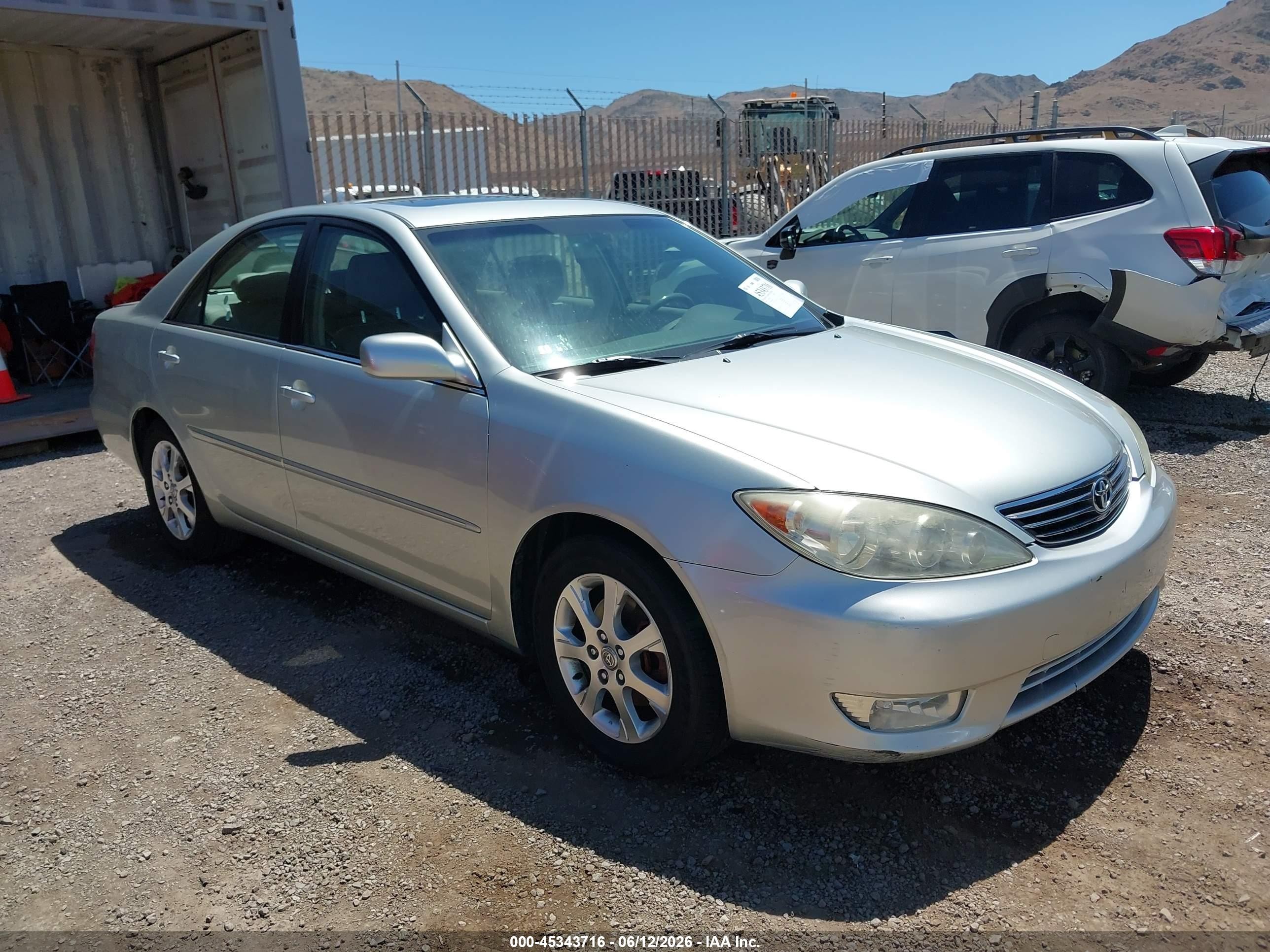2005 Toyota Camry Xle V6 Silver vin: JTDBF30K750165206