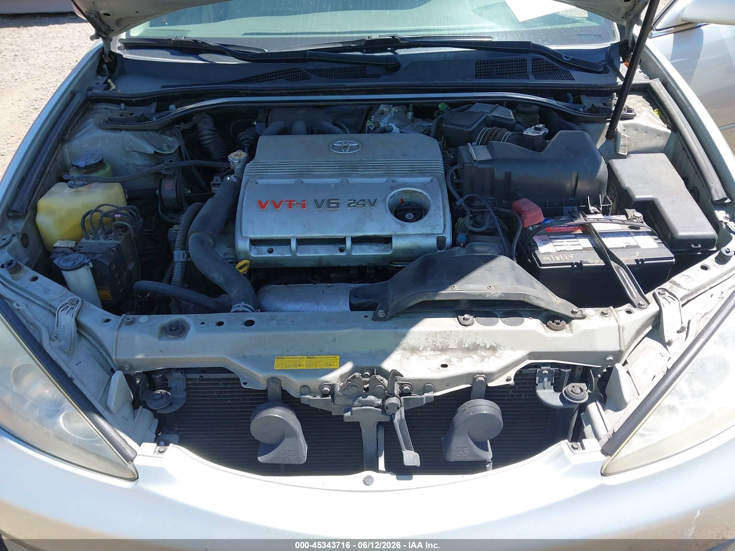 2005 Toyota Camry Xle V6 Silver vin: JTDBF30K750165206