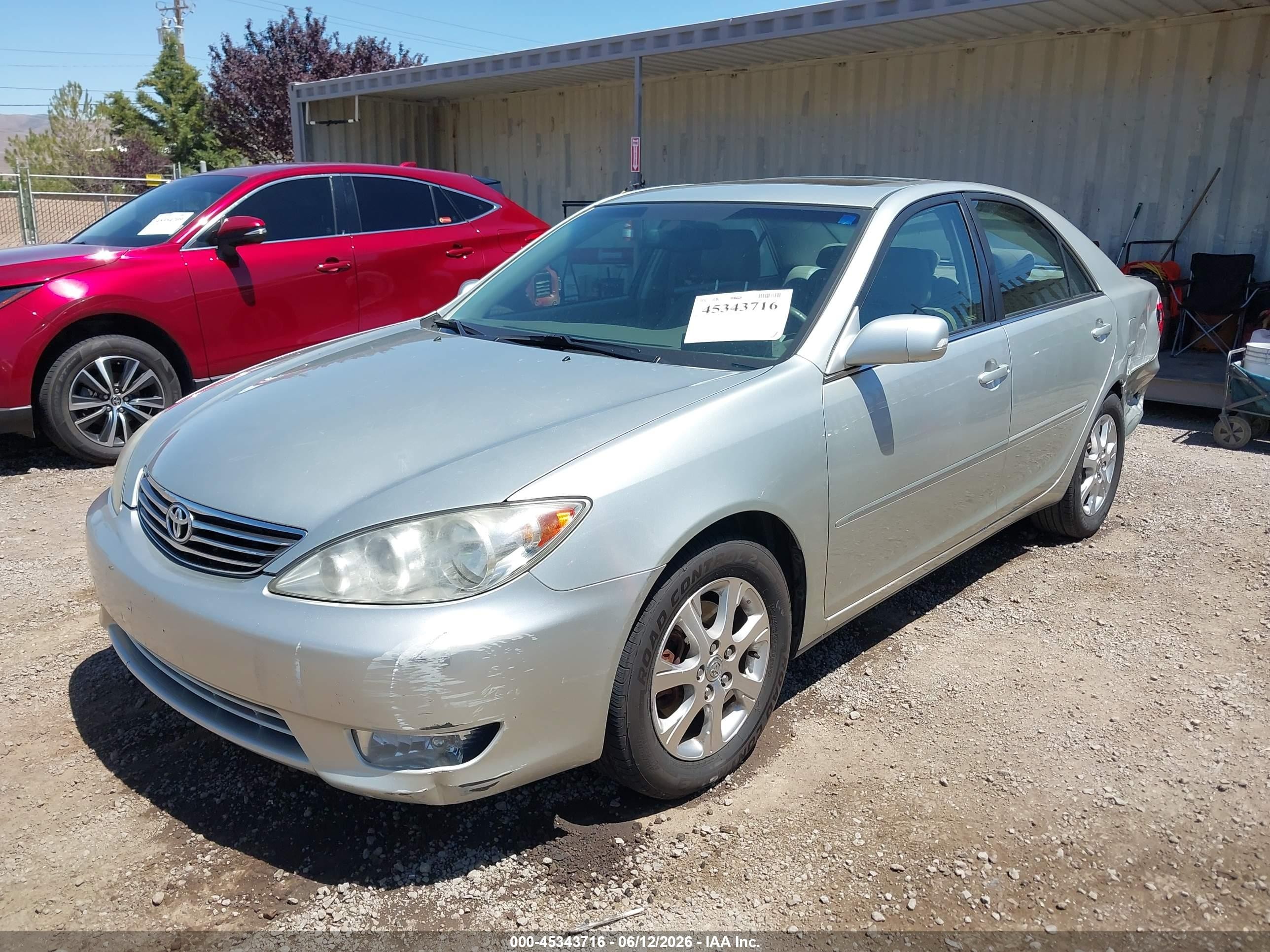 2005 Toyota Camry Xle V6 Silver vin: JTDBF30K750165206