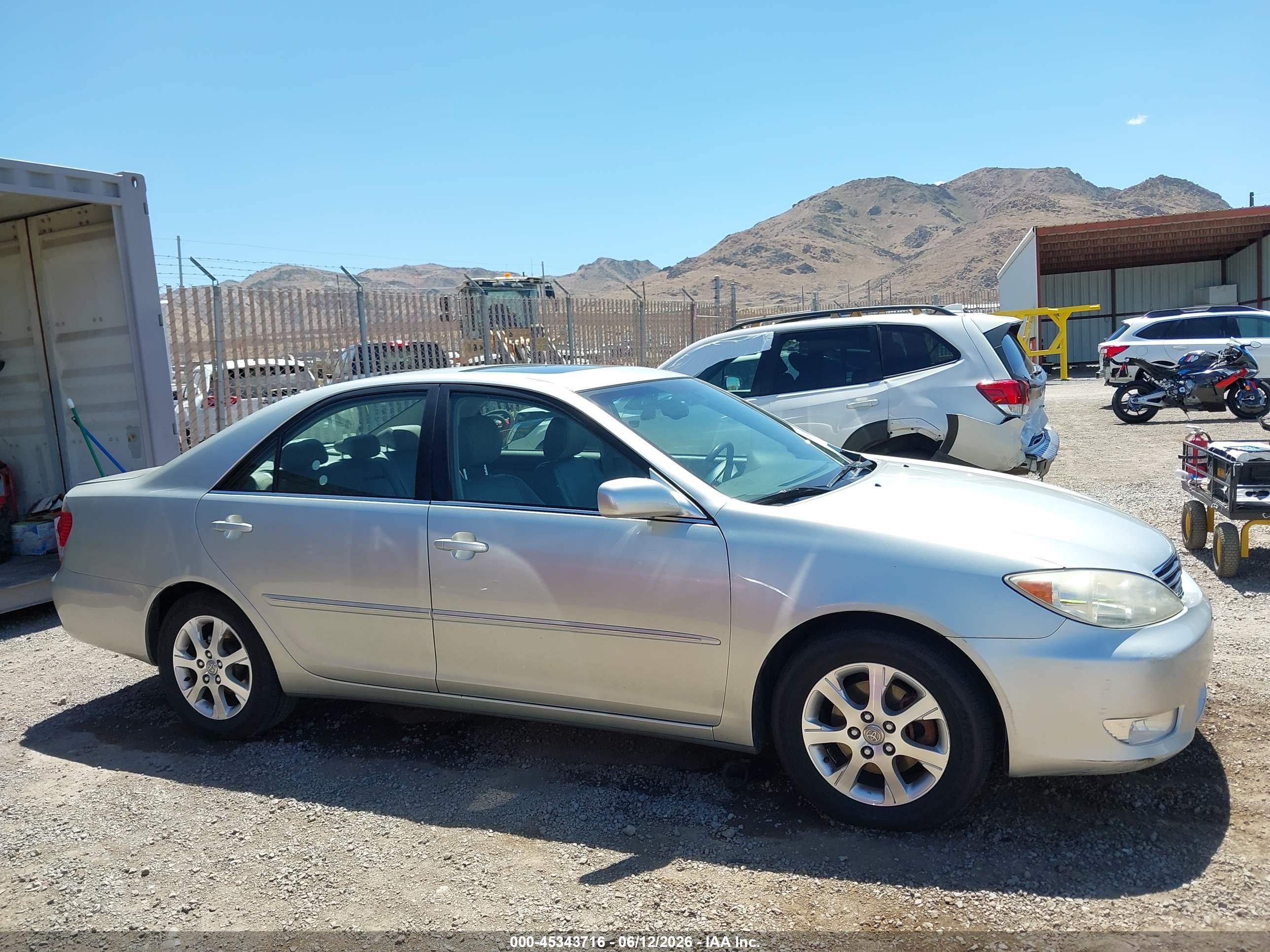 2005 Toyota Camry Xle V6 Silver vin: JTDBF30K750165206