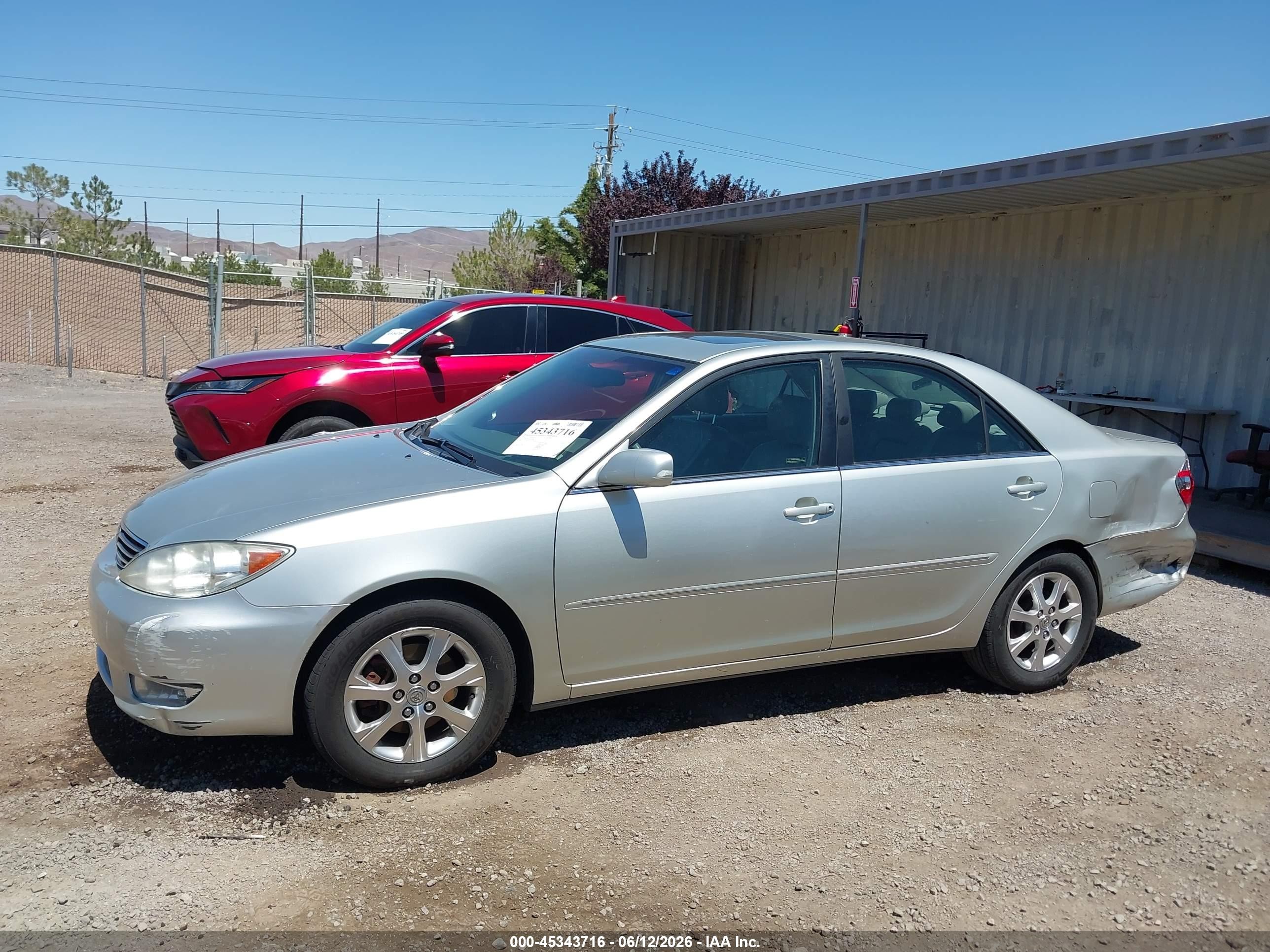 2005 Toyota Camry Xle V6 Silver vin: JTDBF30K750165206