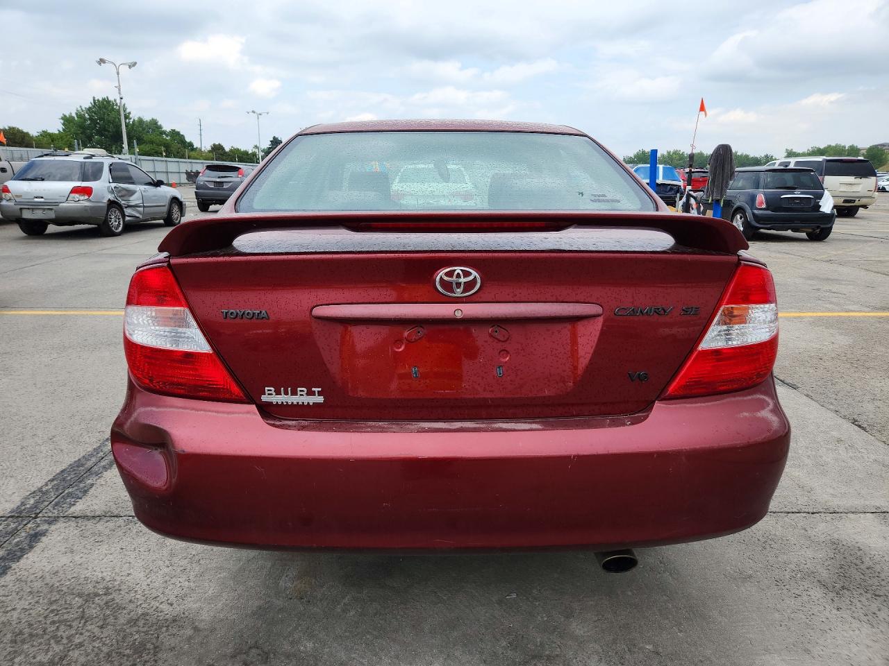 2002 Toyota Camry Se V6 Burgundy vin: JTDBF30K920062204