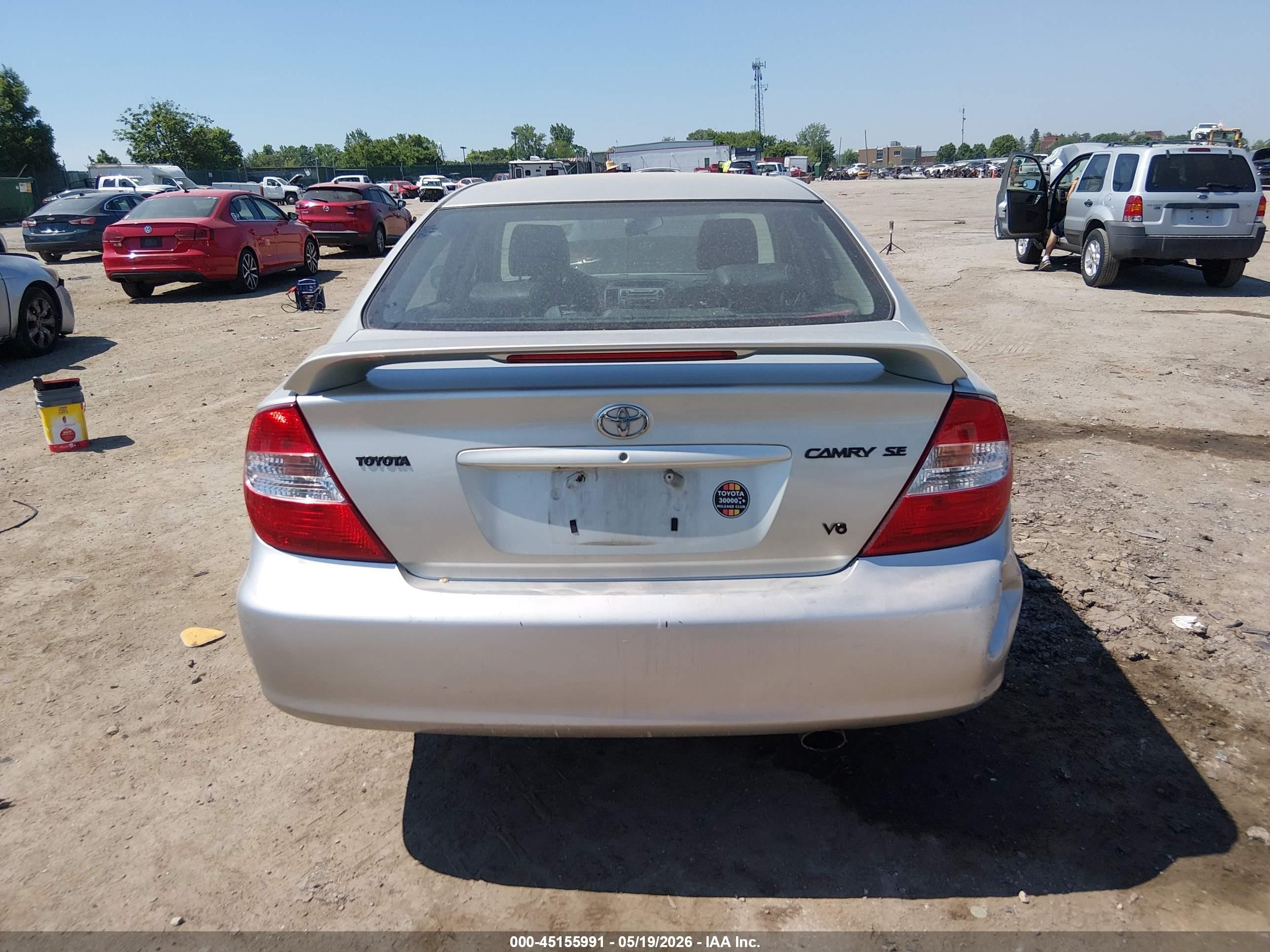 2002 Toyota Camry Se V6 Silver vin: JTDBF32K020037995