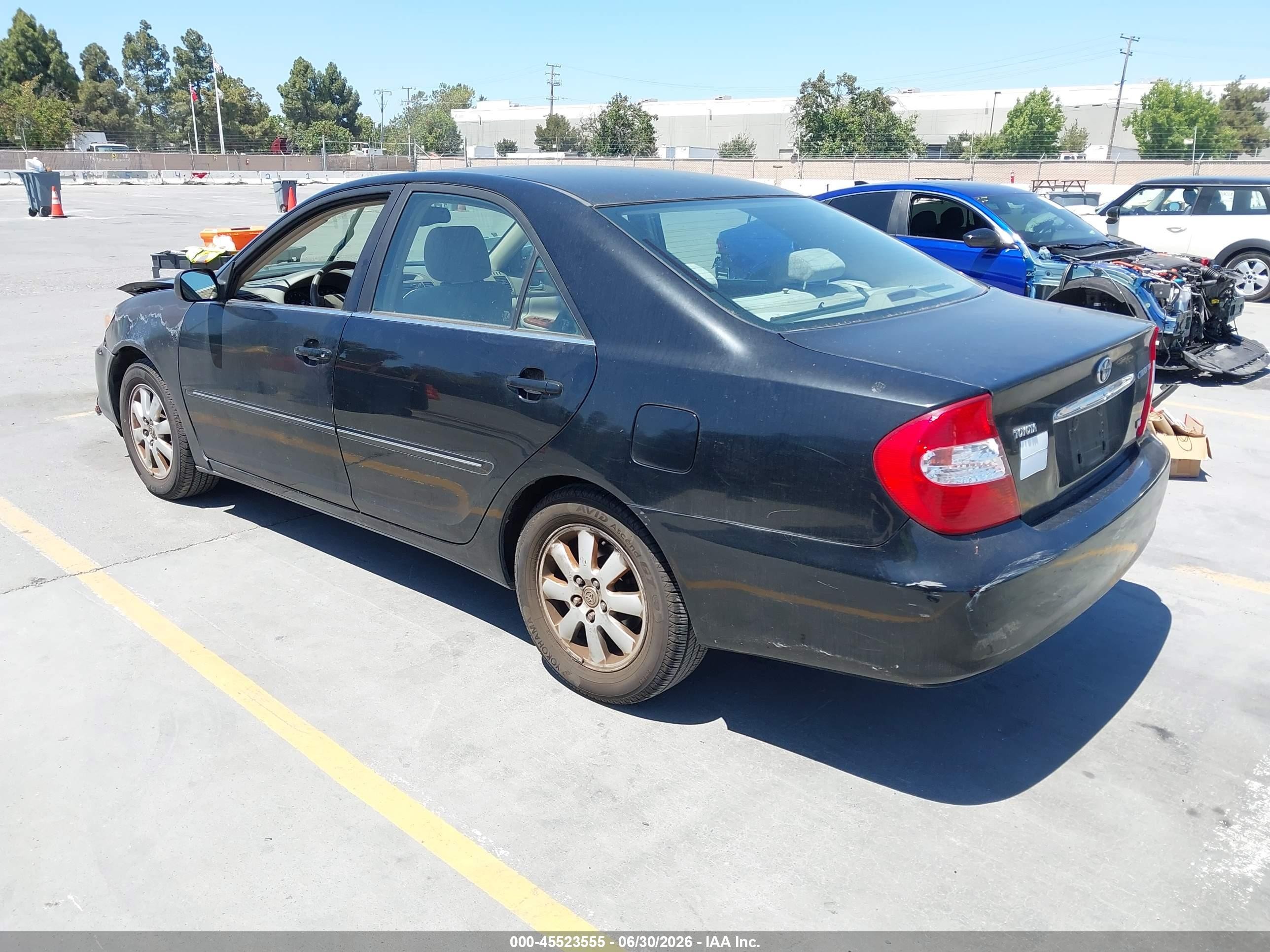 2003 Toyota Camry Xle V6 Black vin: JTDBF32K030098653