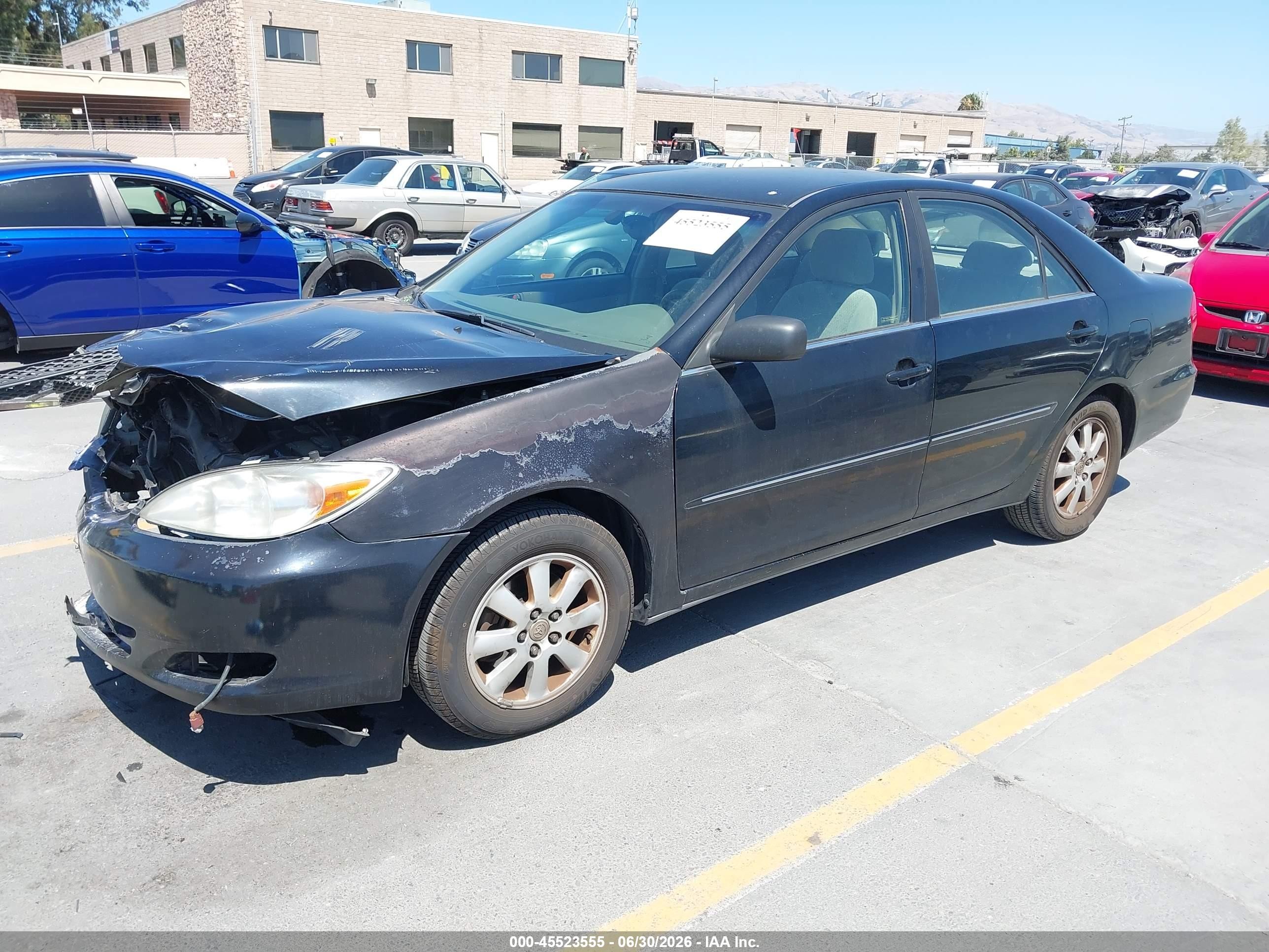 2003 Toyota Camry Xle V6 Black vin: JTDBF32K030098653