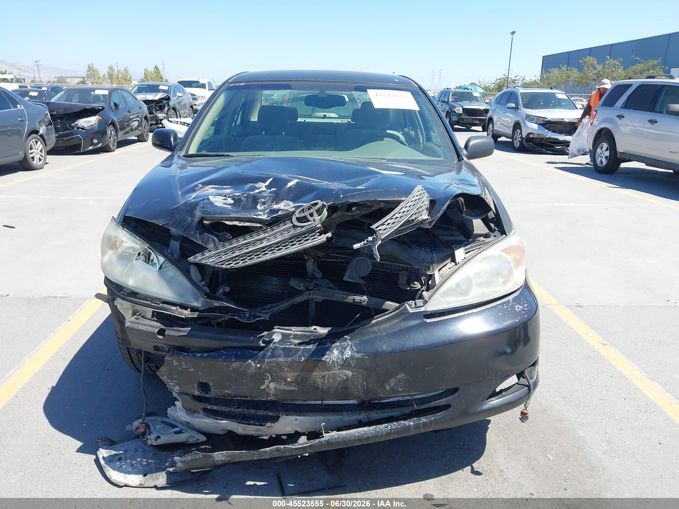 2003 Toyota Camry Xle V6 Black vin: JTDBF32K030098653