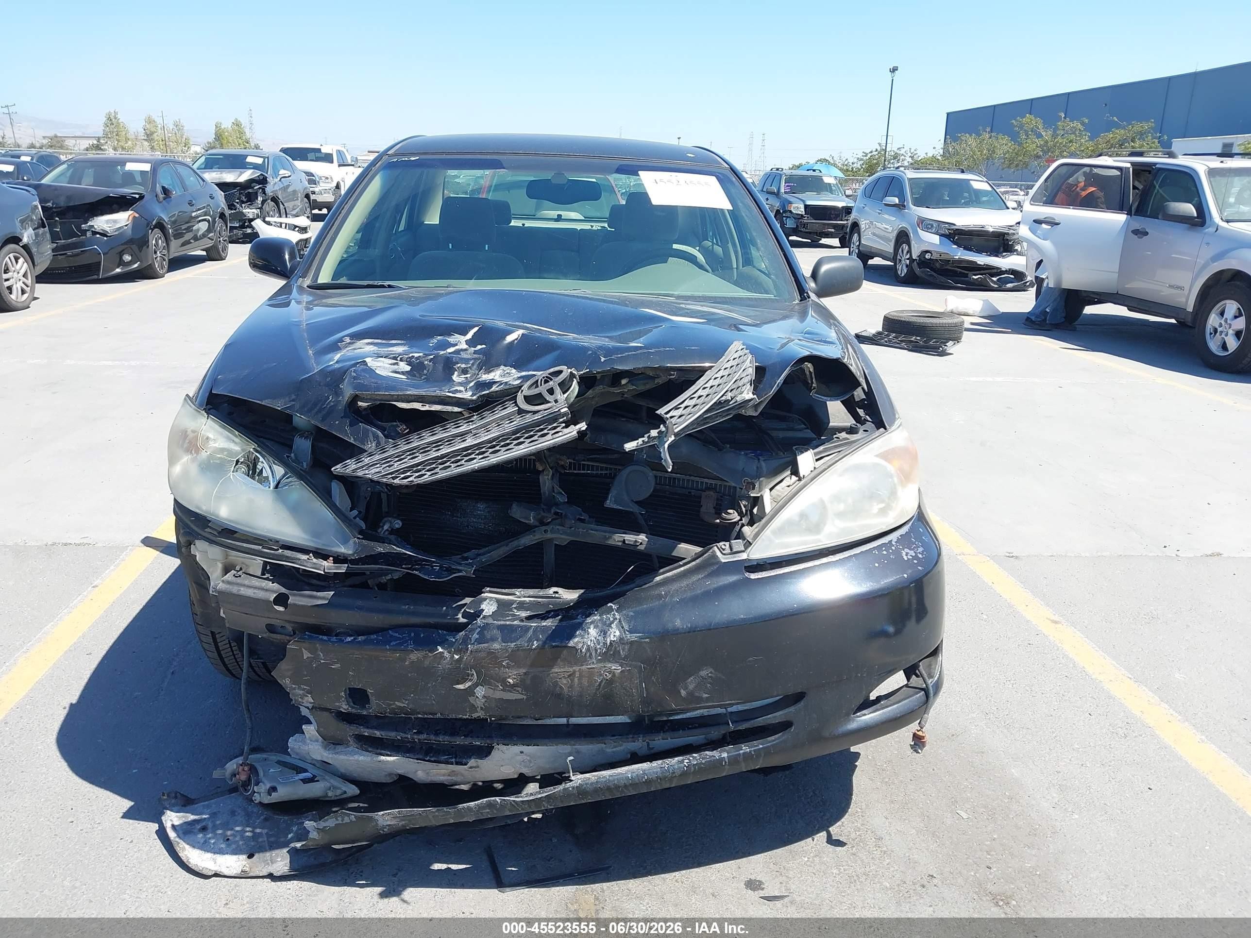 2003 Toyota Camry Xle V6 Black vin: JTDBF32K030098653