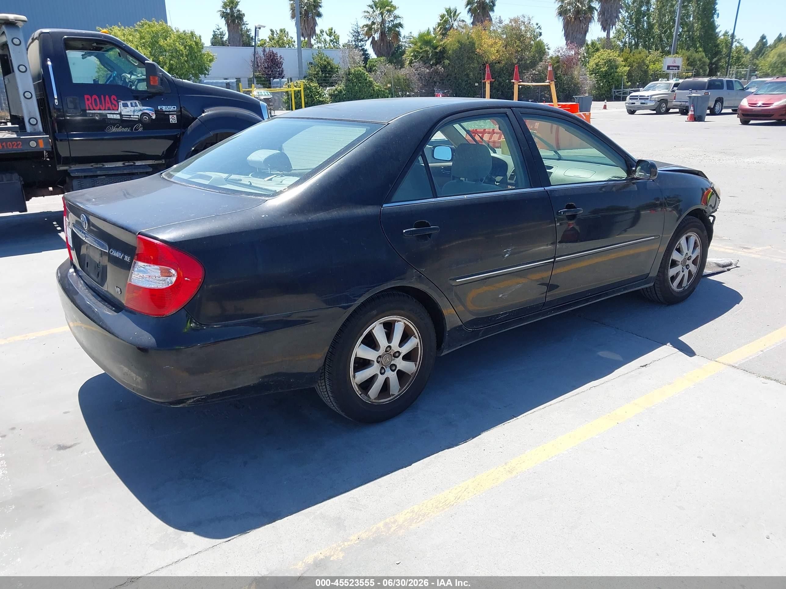 2003 Toyota Camry Xle V6 Black vin: JTDBF32K030098653