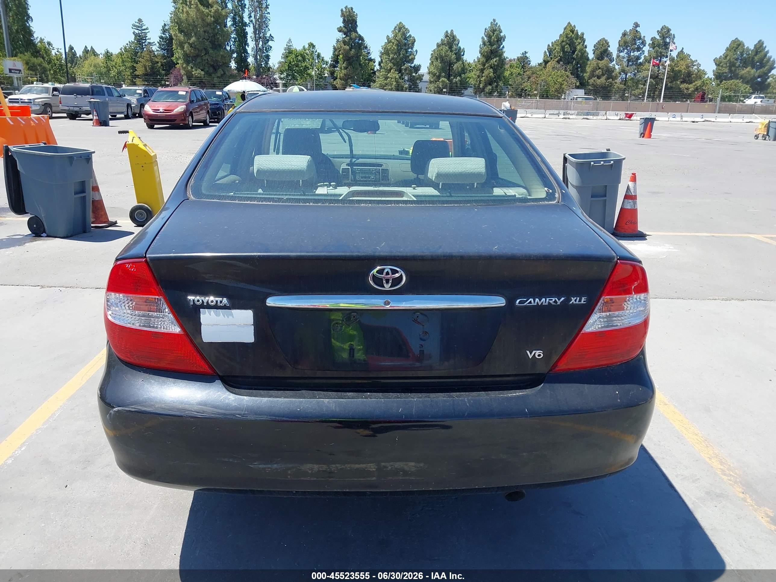 2003 Toyota Camry Xle V6 Black vin: JTDBF32K030098653