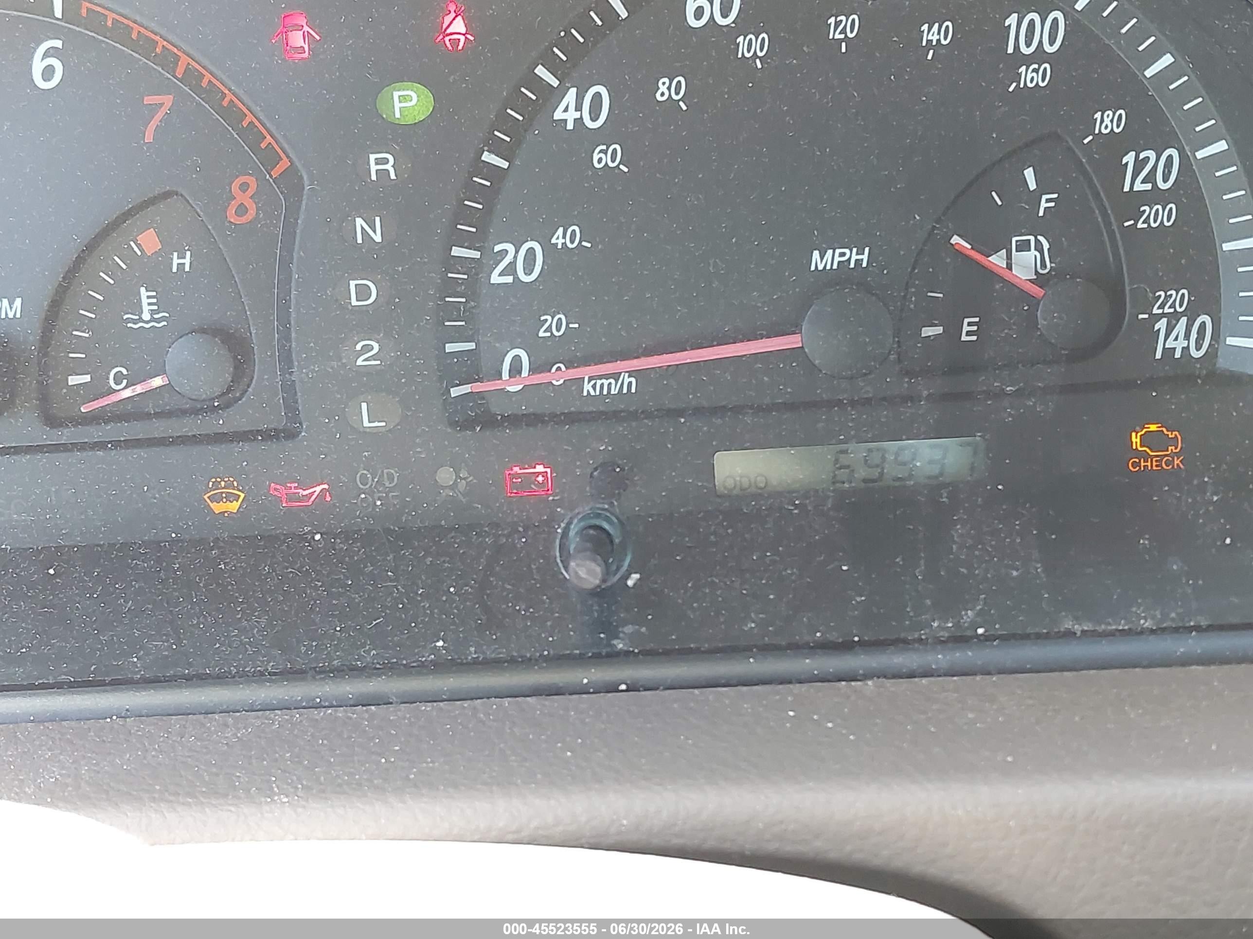 2003 Toyota Camry Xle V6 Black vin: JTDBF32K030098653