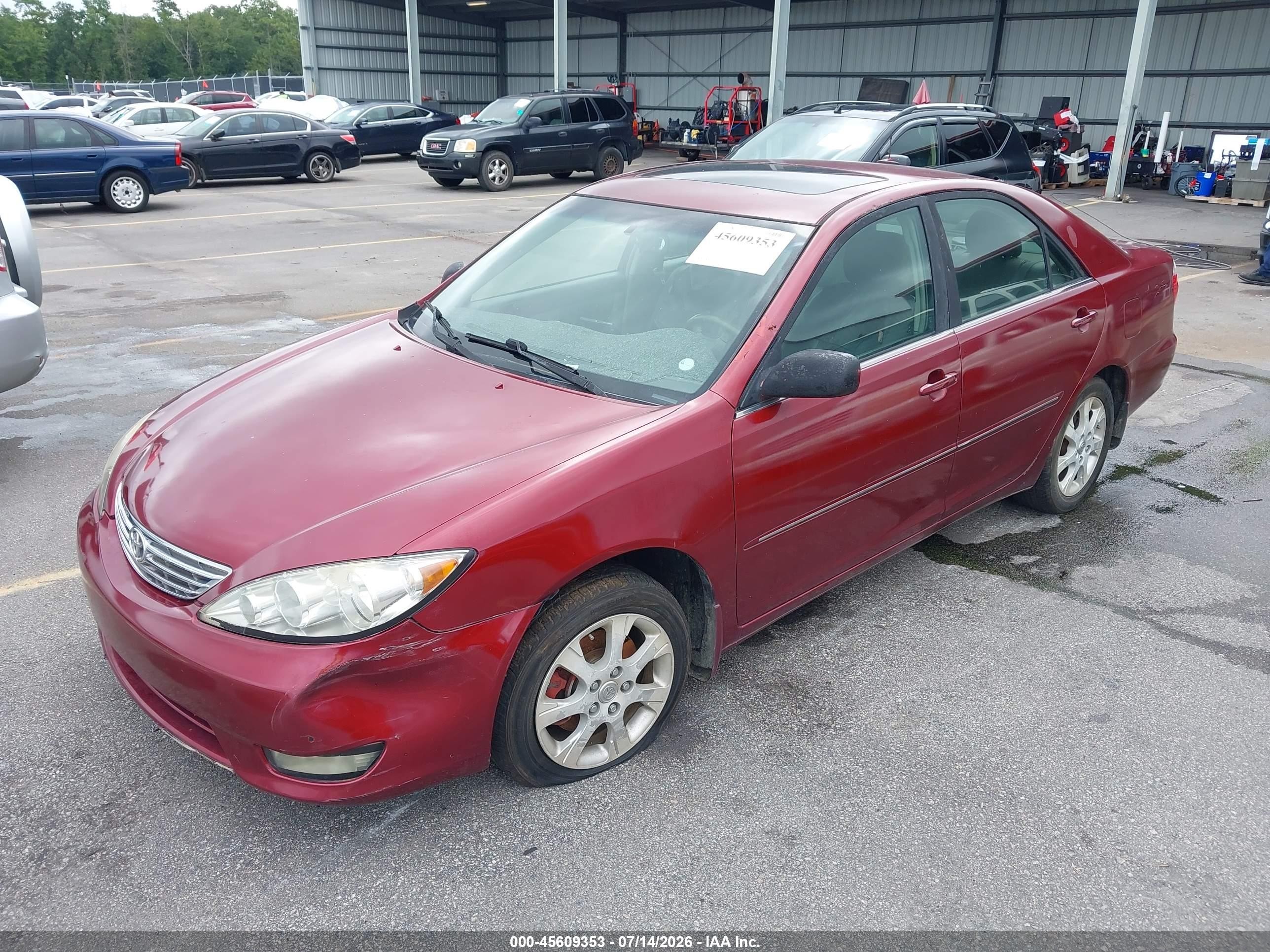 2006 Toyota Camry Xle V6 Red vin: JTDBF32K360170434