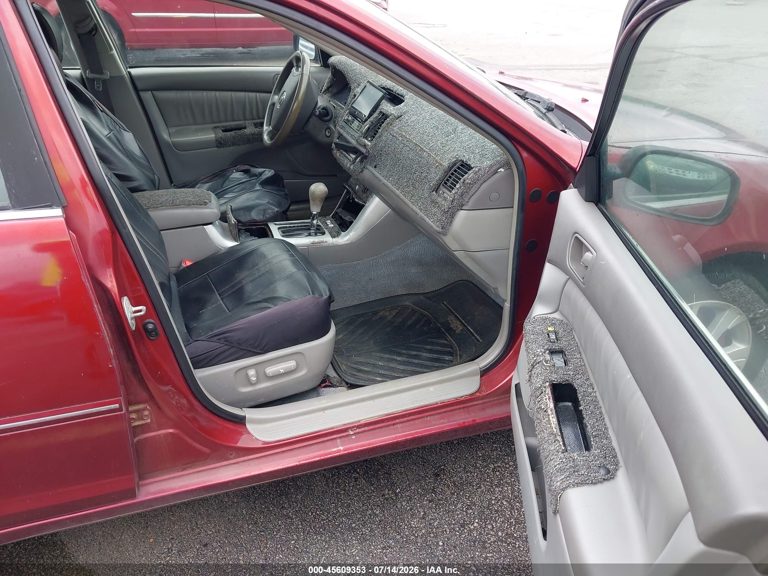 2006 Toyota Camry Xle V6 Red vin: JTDBF32K360170434