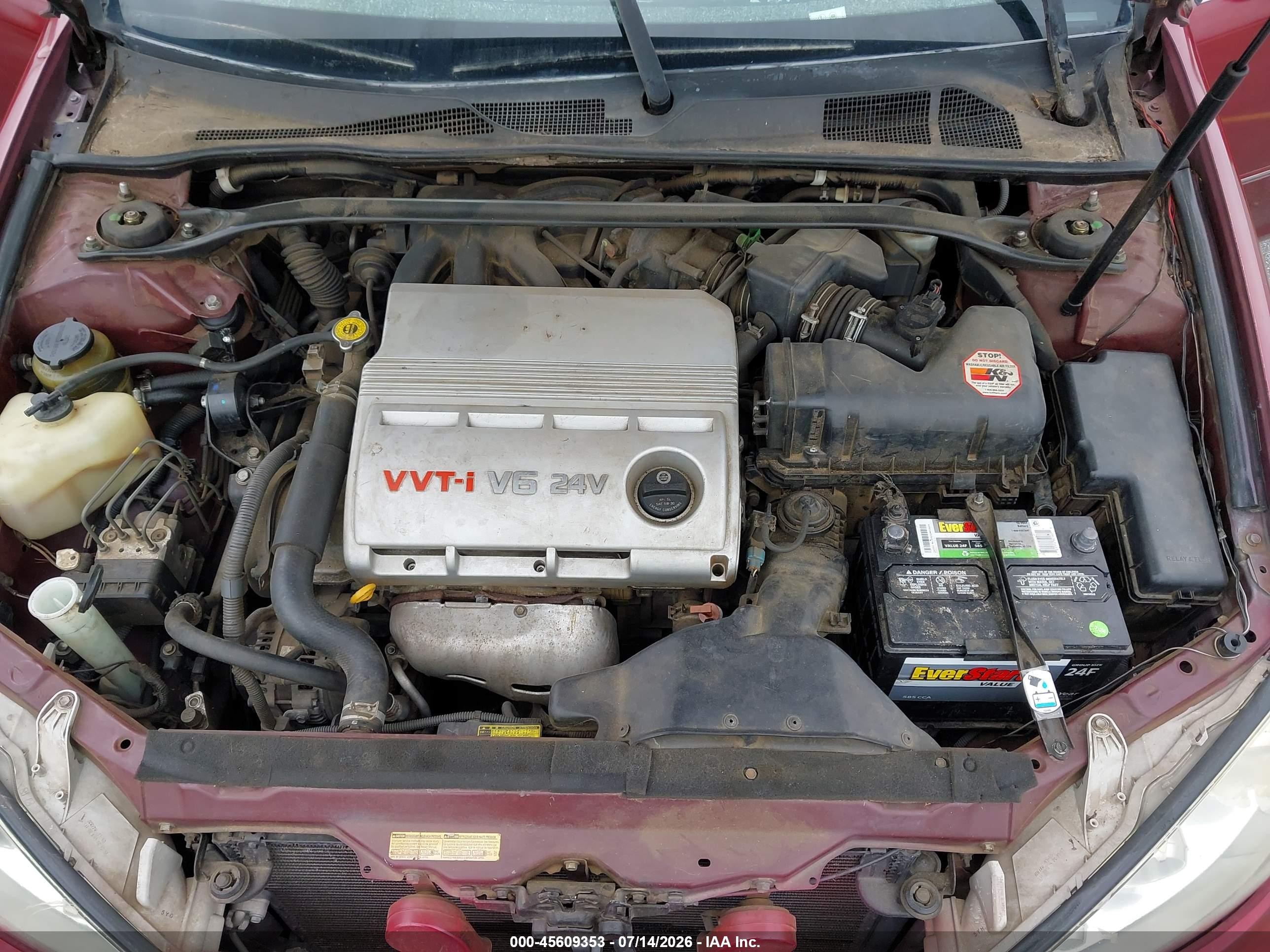 2006 Toyota Camry Xle V6 Red vin: JTDBF32K360170434