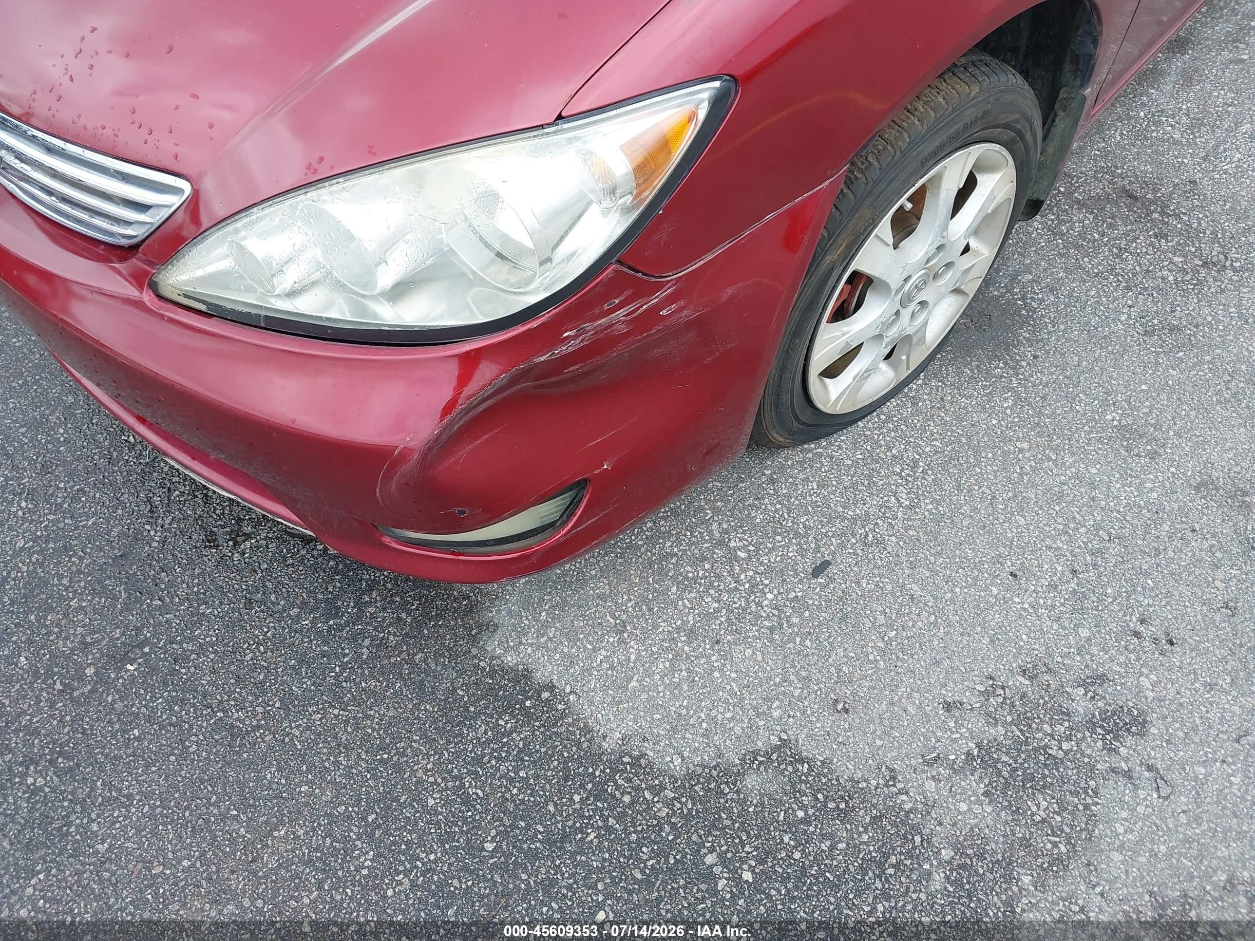 2006 Toyota Camry Xle V6 Red vin: JTDBF32K360170434