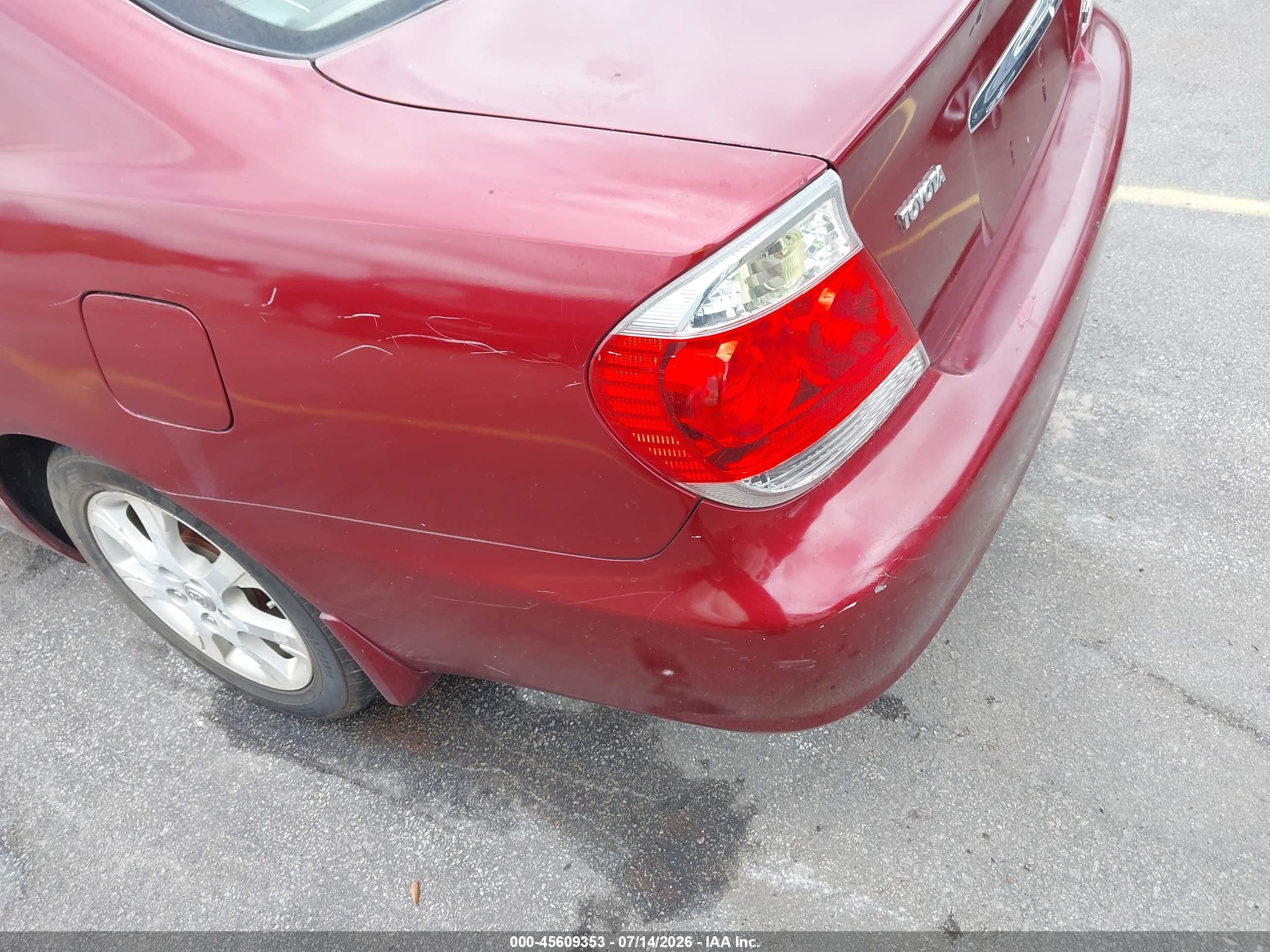 2006 Toyota Camry Xle V6 Red vin: JTDBF32K360170434