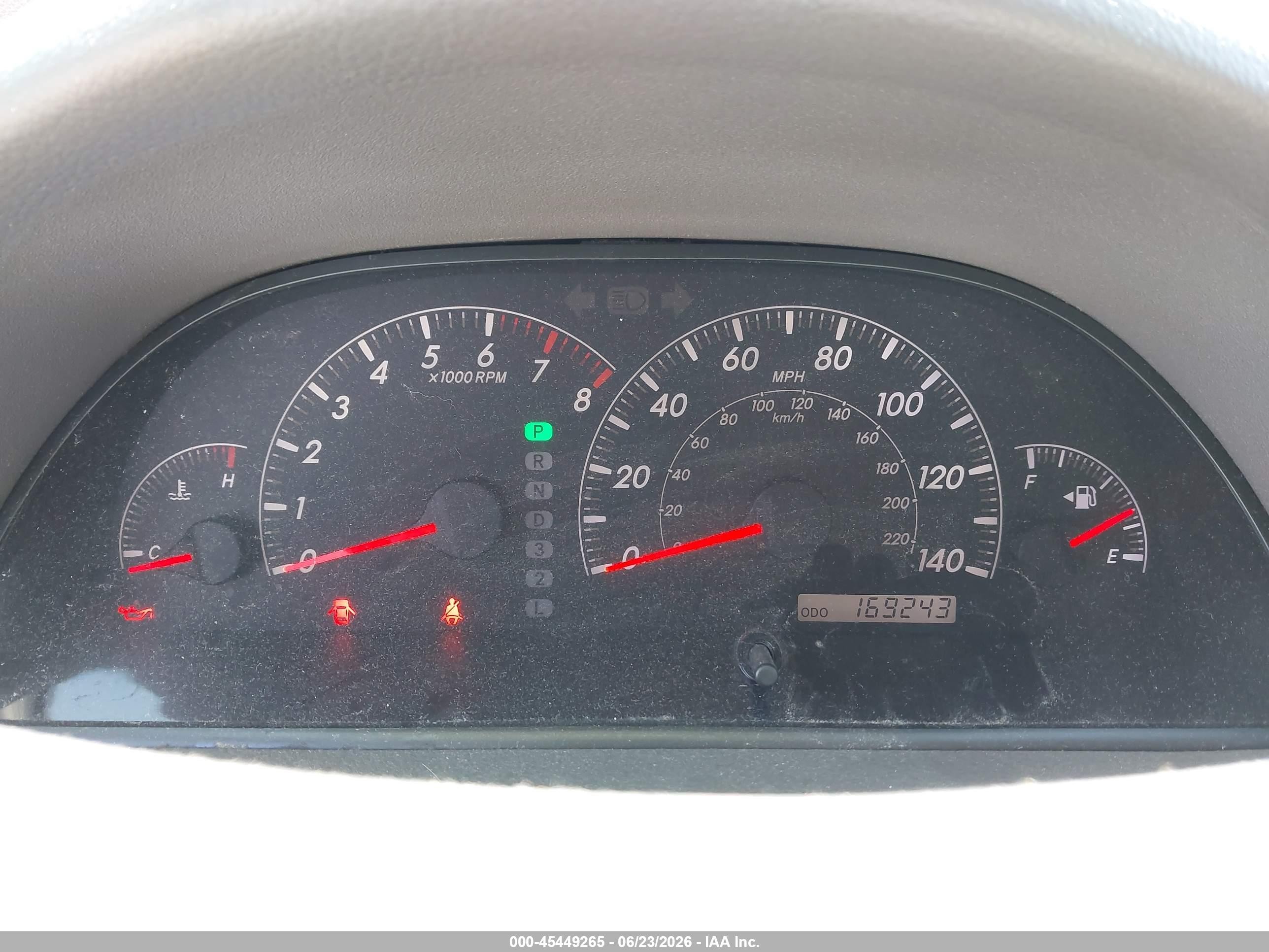 2005 Toyota Camry Xle V6 Red vin: JTDBF32K650162438