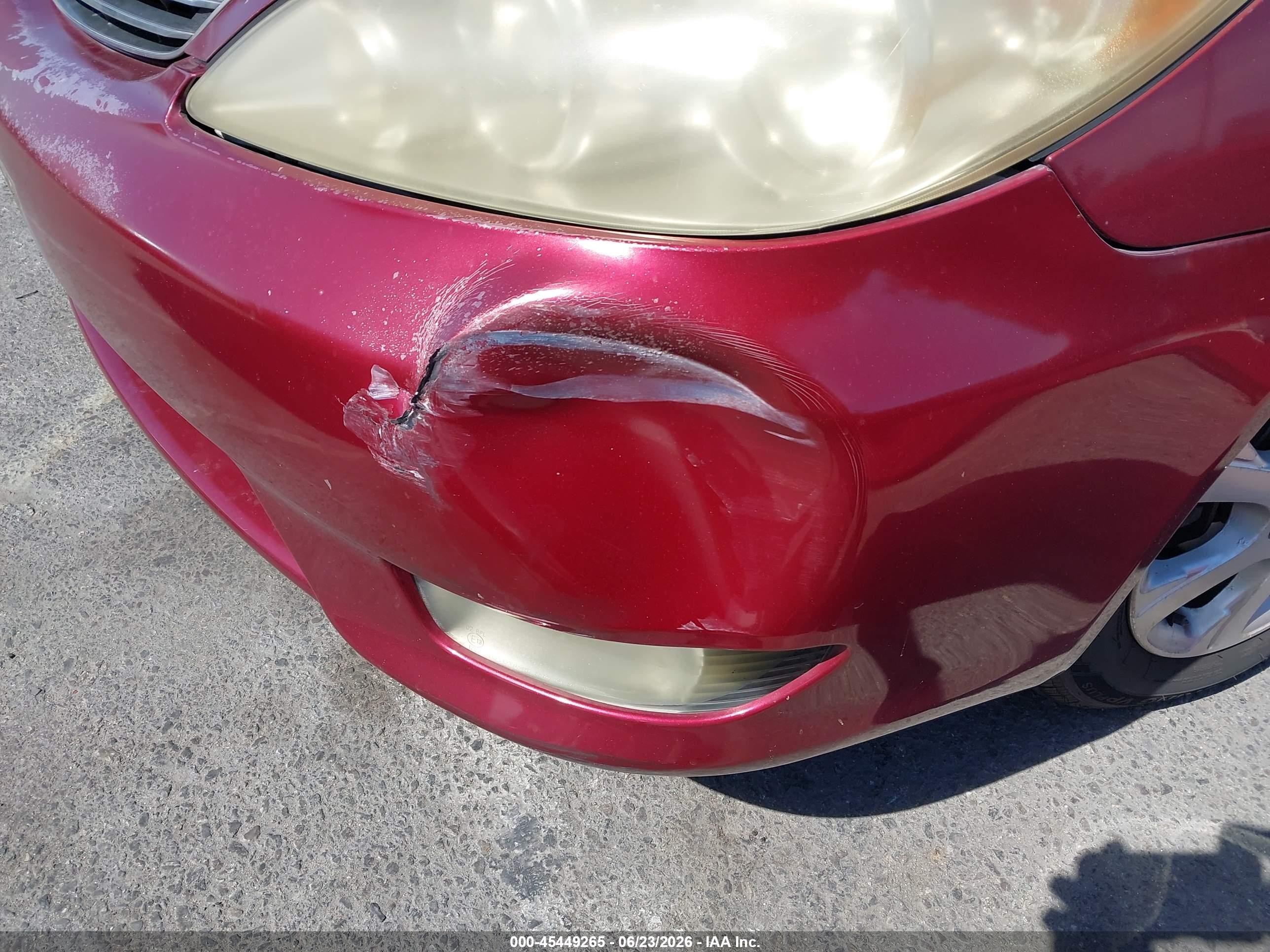 2005 Toyota Camry Xle V6 Red vin: JTDBF32K650162438