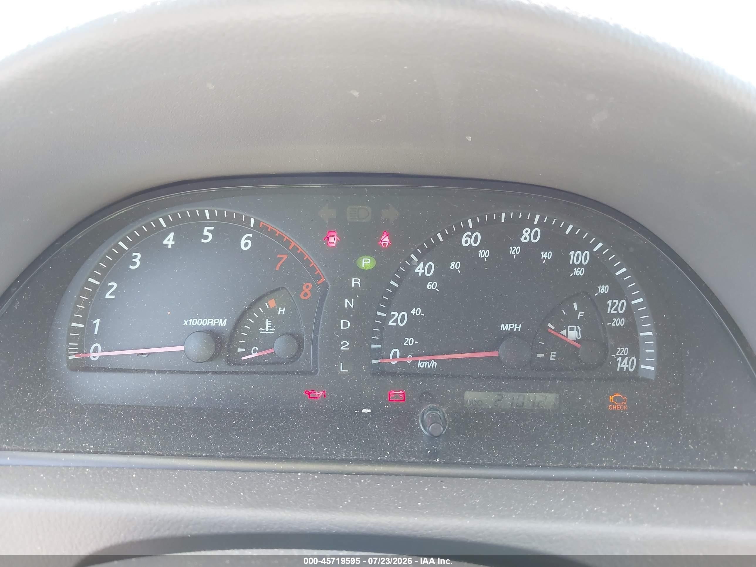 2002 Toyota Camry Xle Blue vin: JTDBF32K920084491