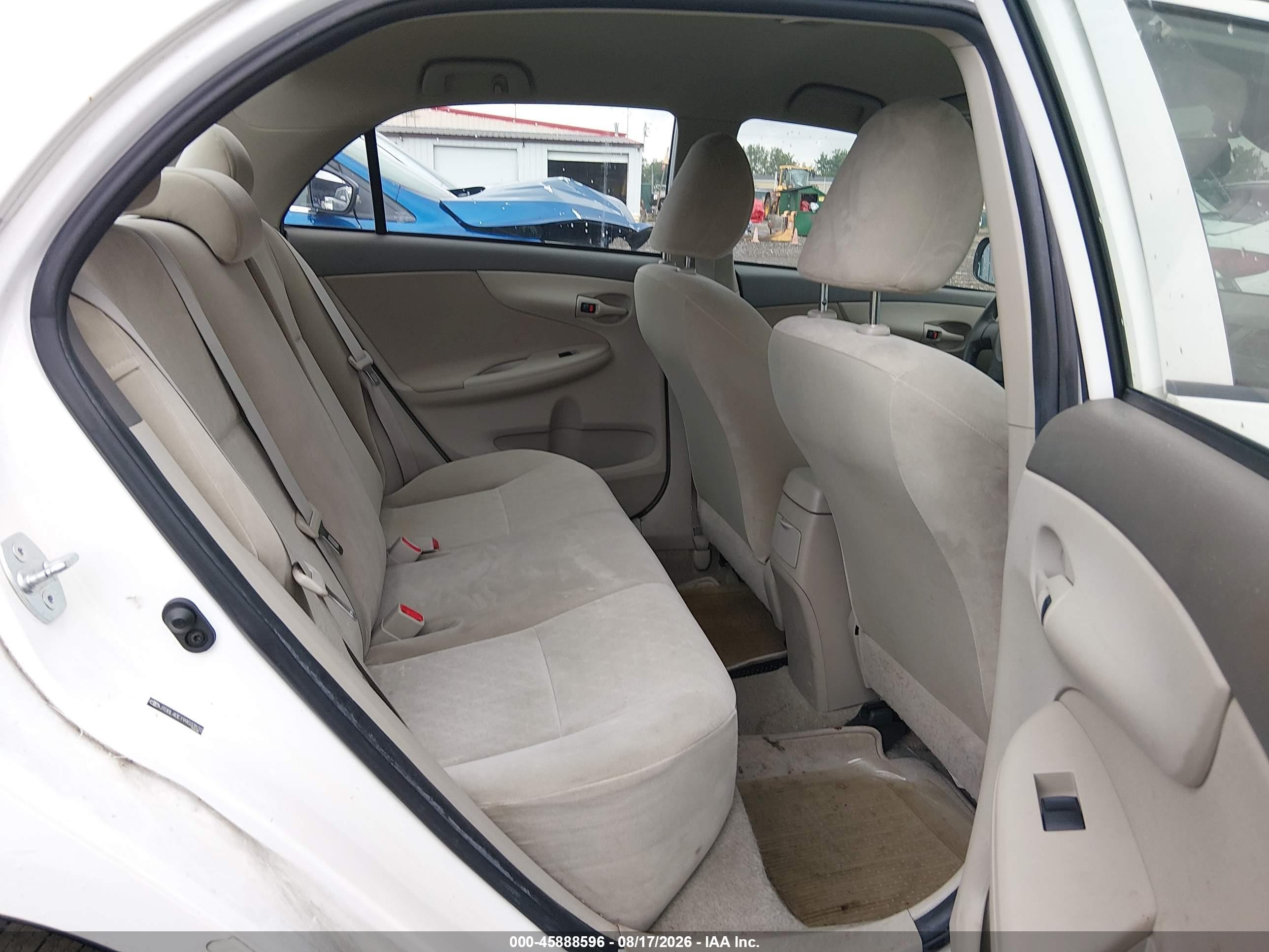 2009 Toyota Corolla Le Белый vin: JTDBL40E199033522