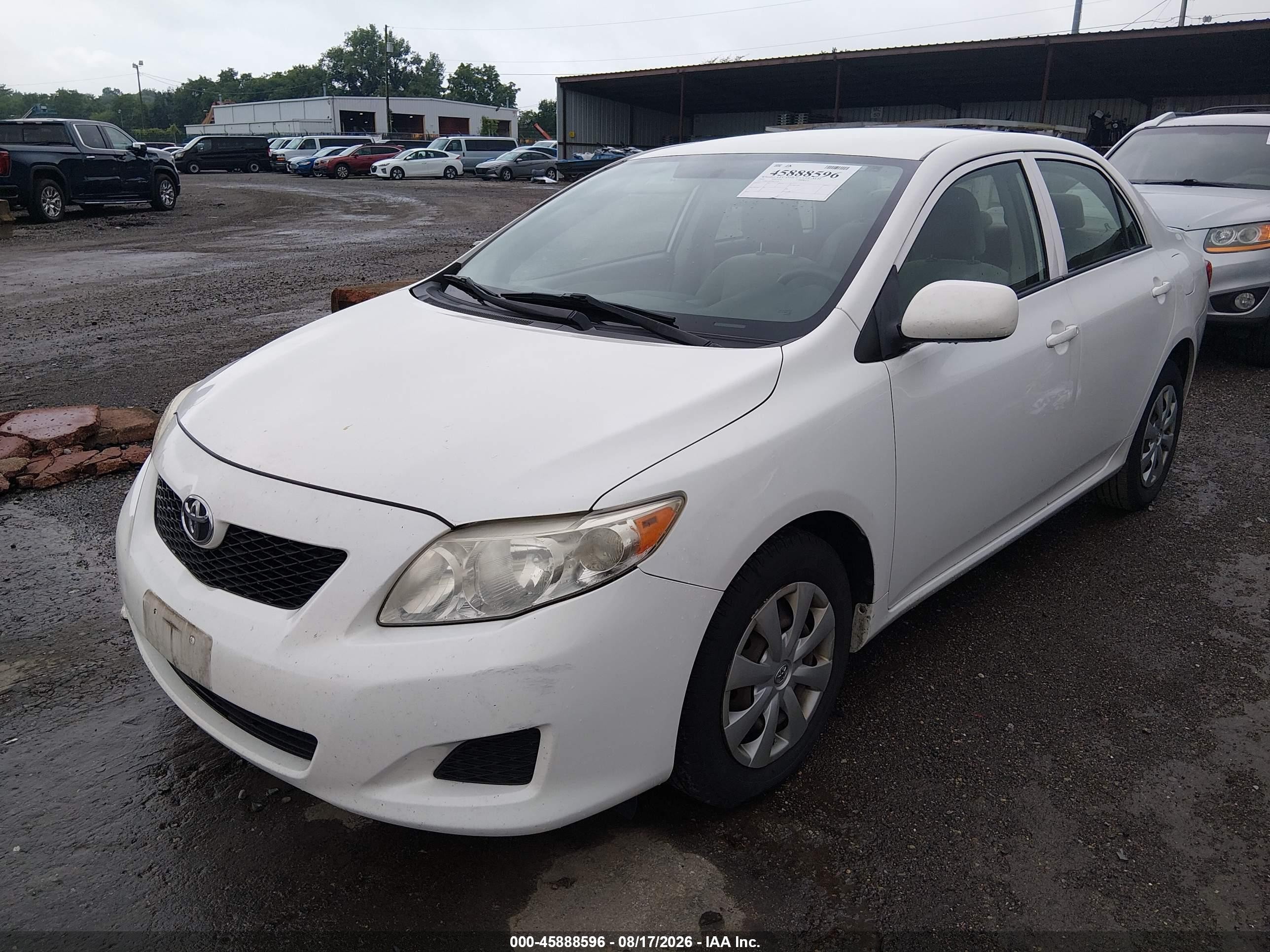 2009 Toyota Corolla Le Белый vin: JTDBL40E199033522