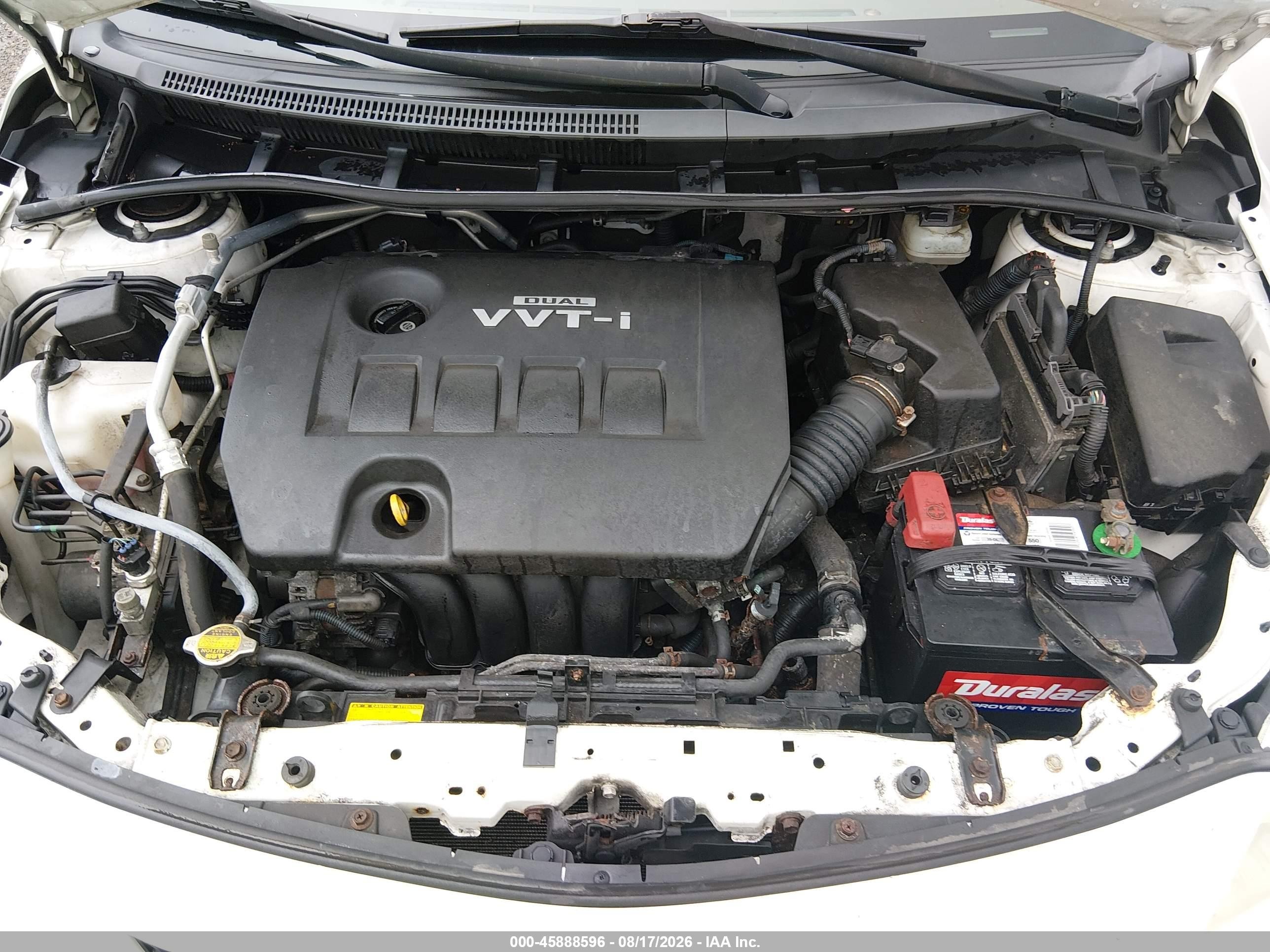 2009 Toyota Corolla Le Белый vin: JTDBL40E199033522