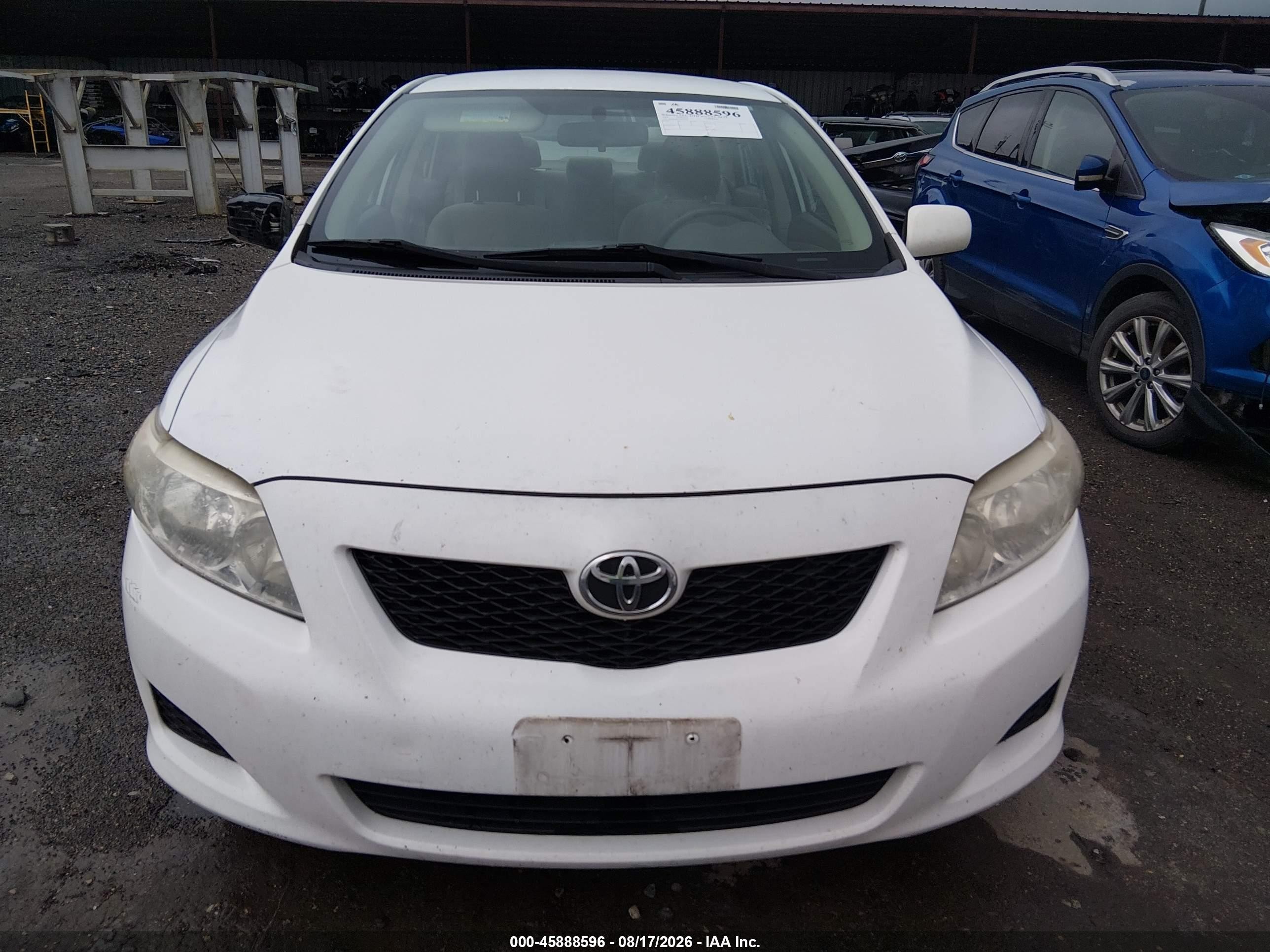 2009 Toyota Corolla Le Белый vin: JTDBL40E199033522