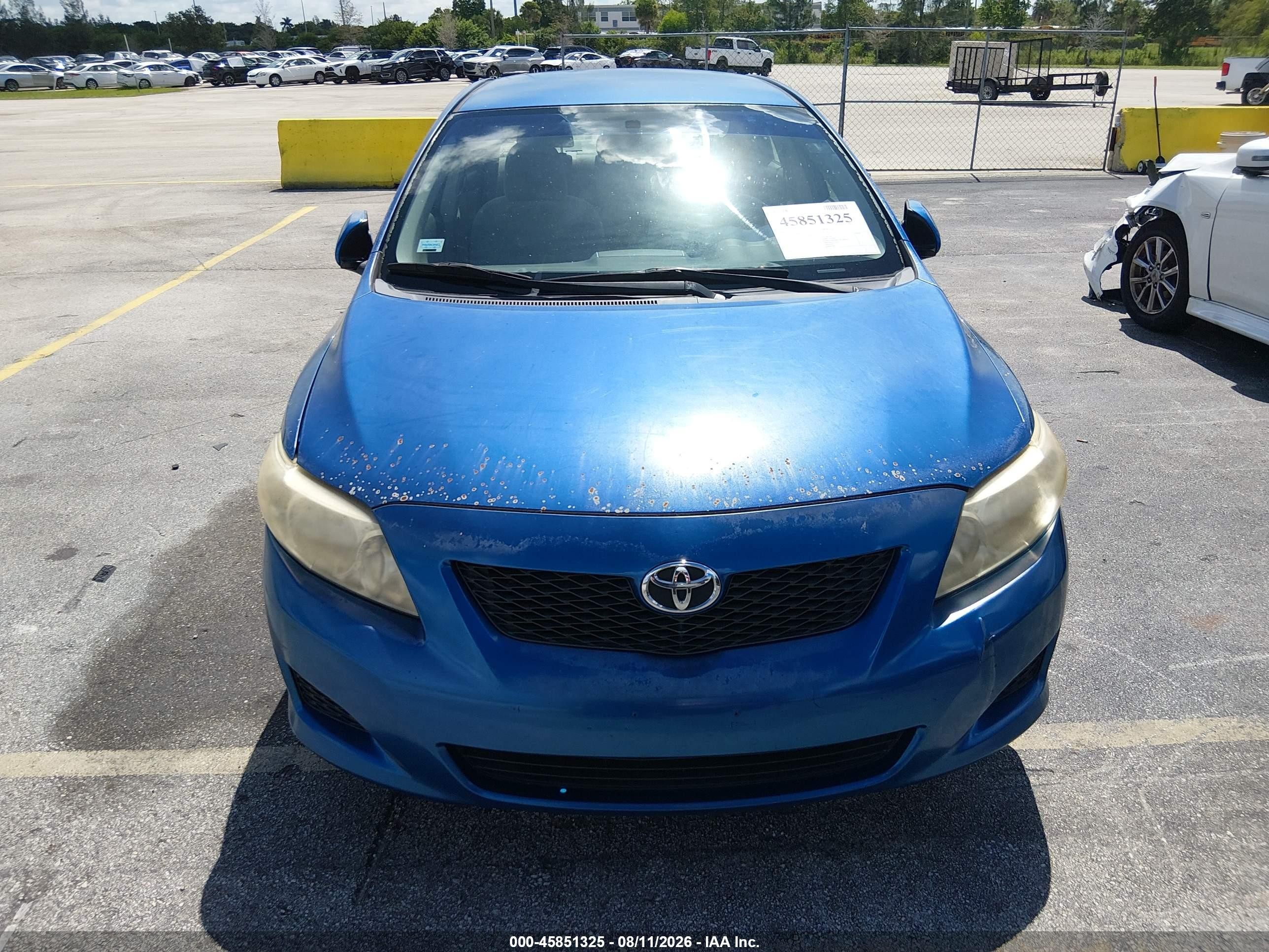 2009 Toyota Corolla Le Blue vin: JTDBL40E199052149