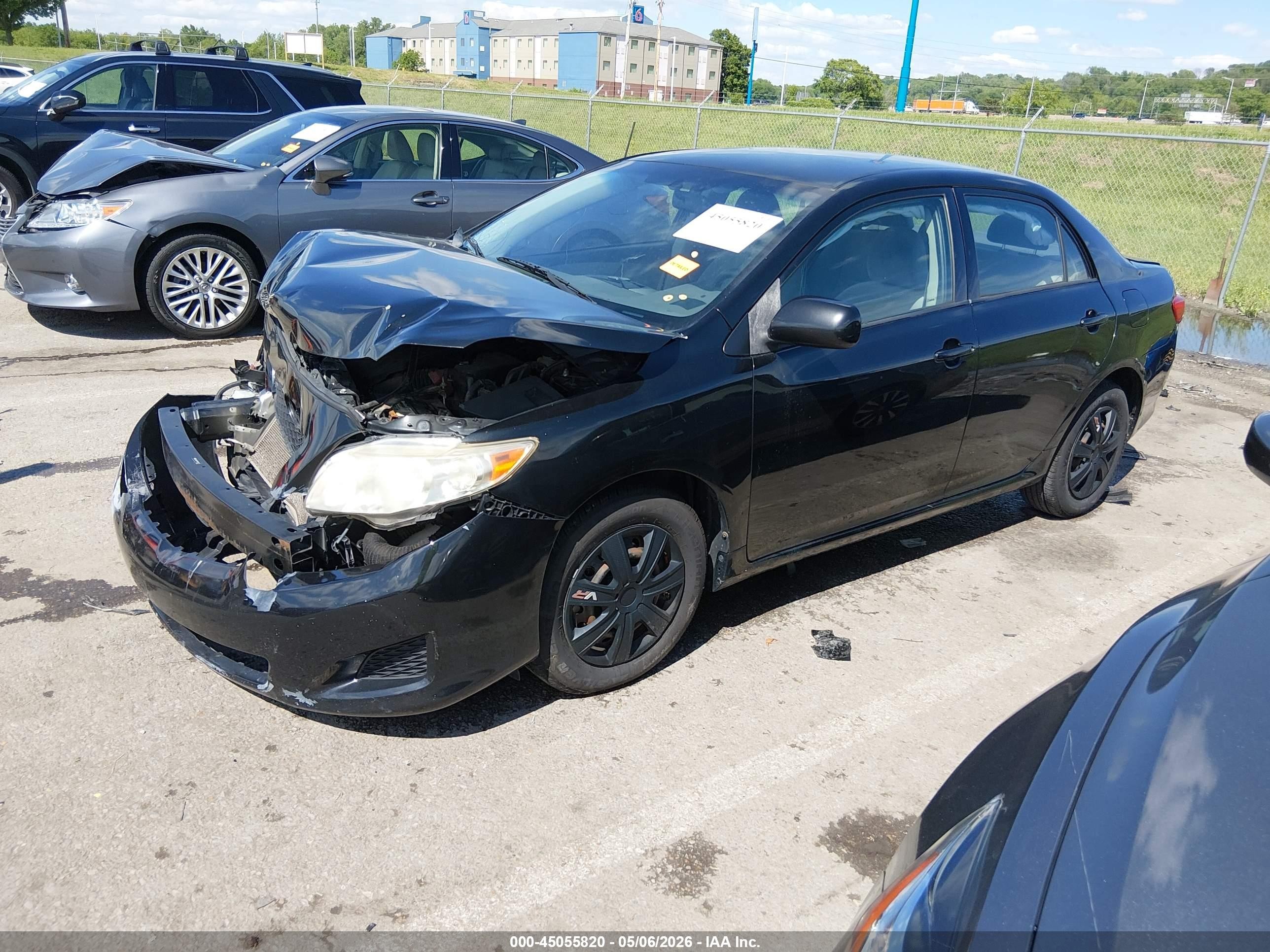 2009 Toyota Corolla Le Черный vin: JTDBL40E199087757